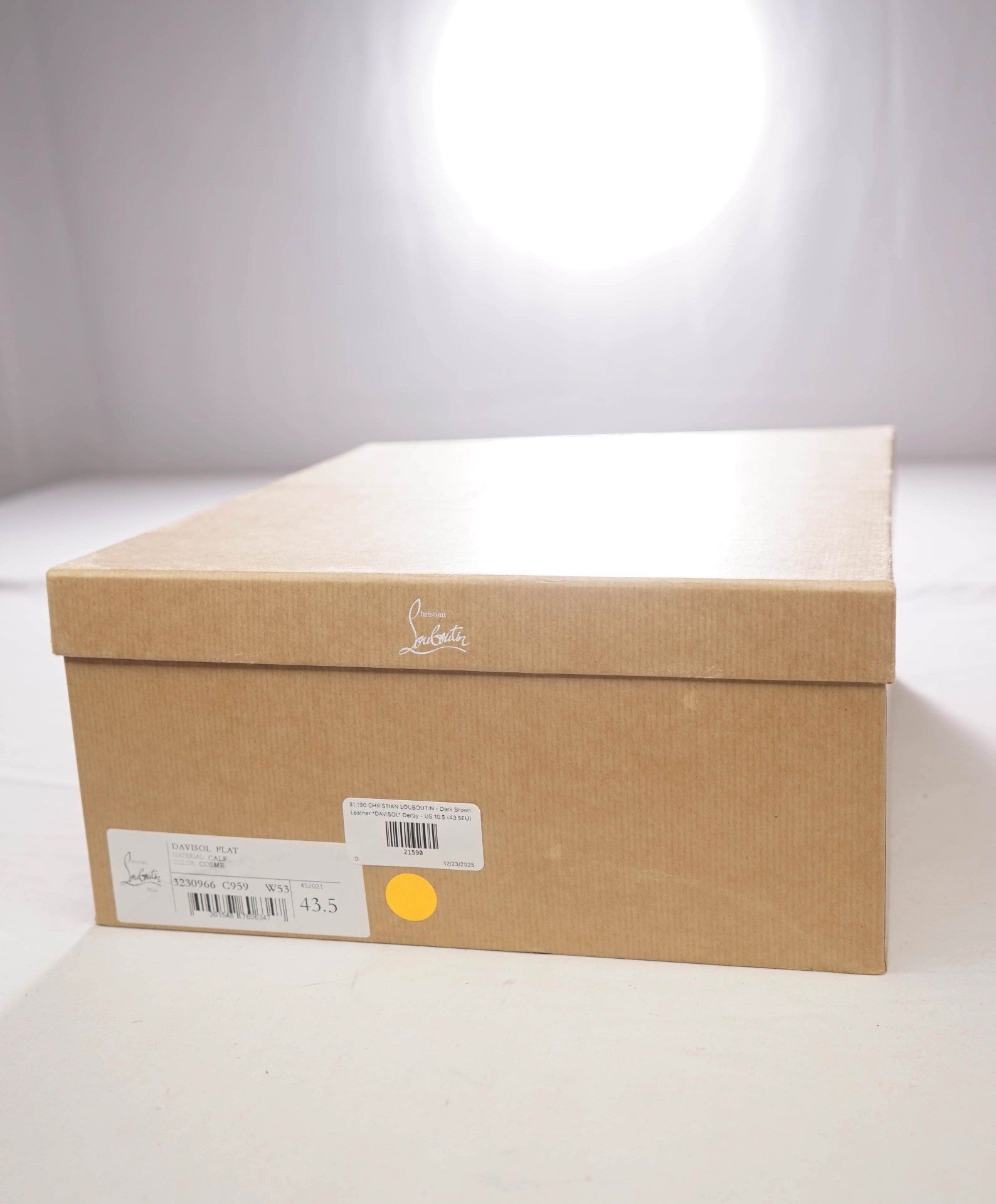 $1,190 CHRISTIAN LOUBOUTIN - Brown Lug Sole *DAVISOL* Derby - US 10.5 (43.5EU)