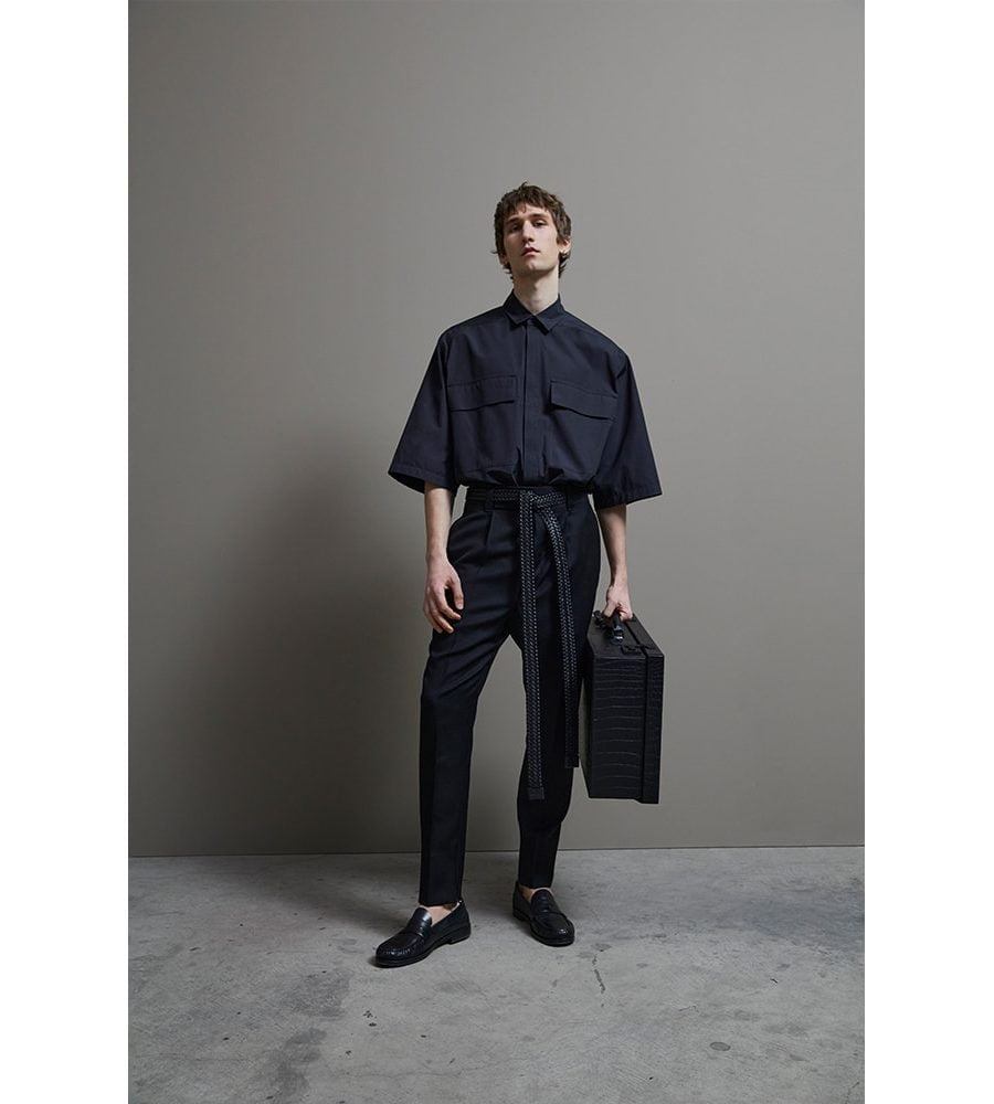 $1,150 ERMENEGILDO ZEGNA x FEAR OF GOD - Black Wool Pants -35W
