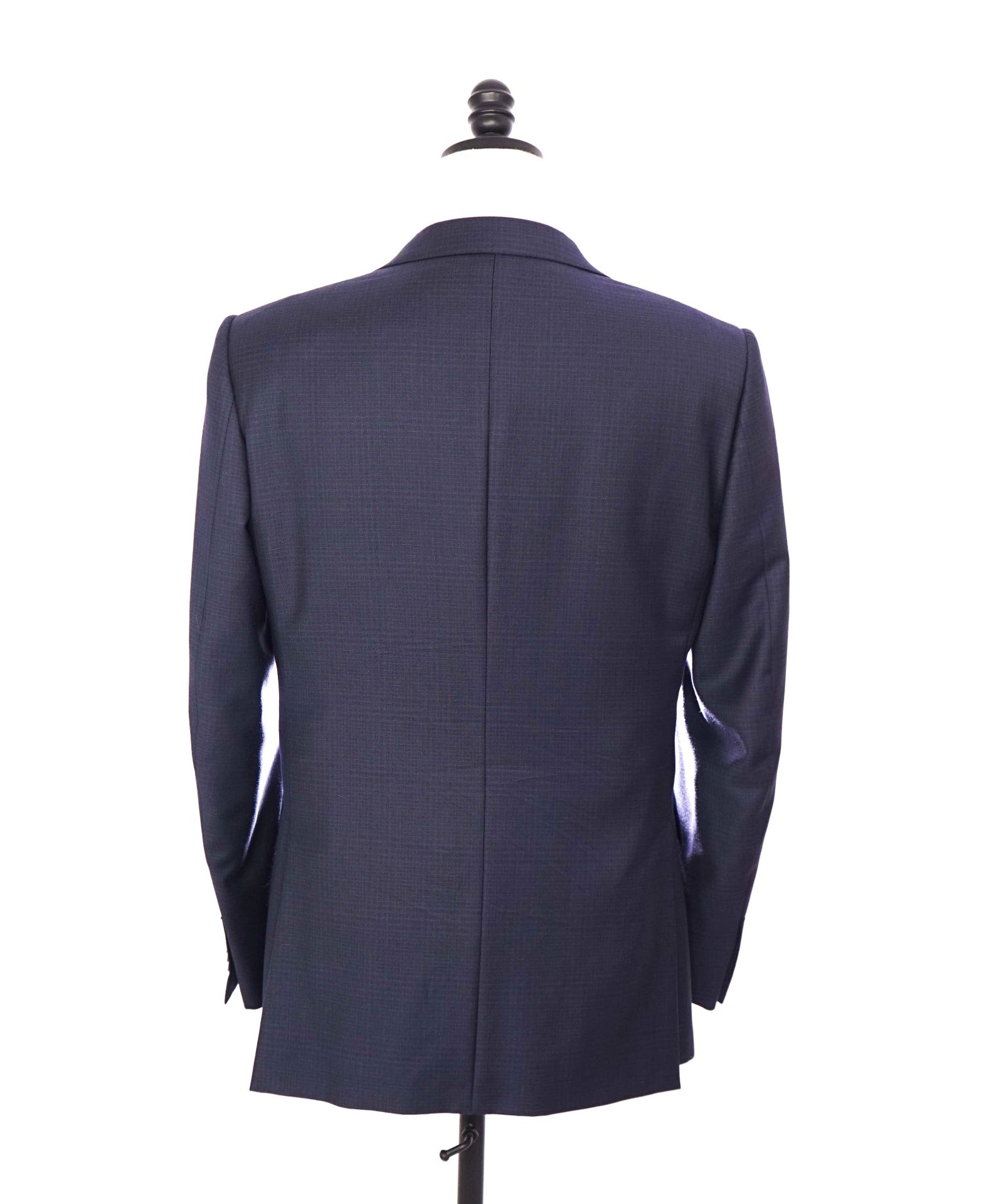 $4,590 ZEGNA - Blue Subtle Check "TROFEO" Wool Suit - 38R US