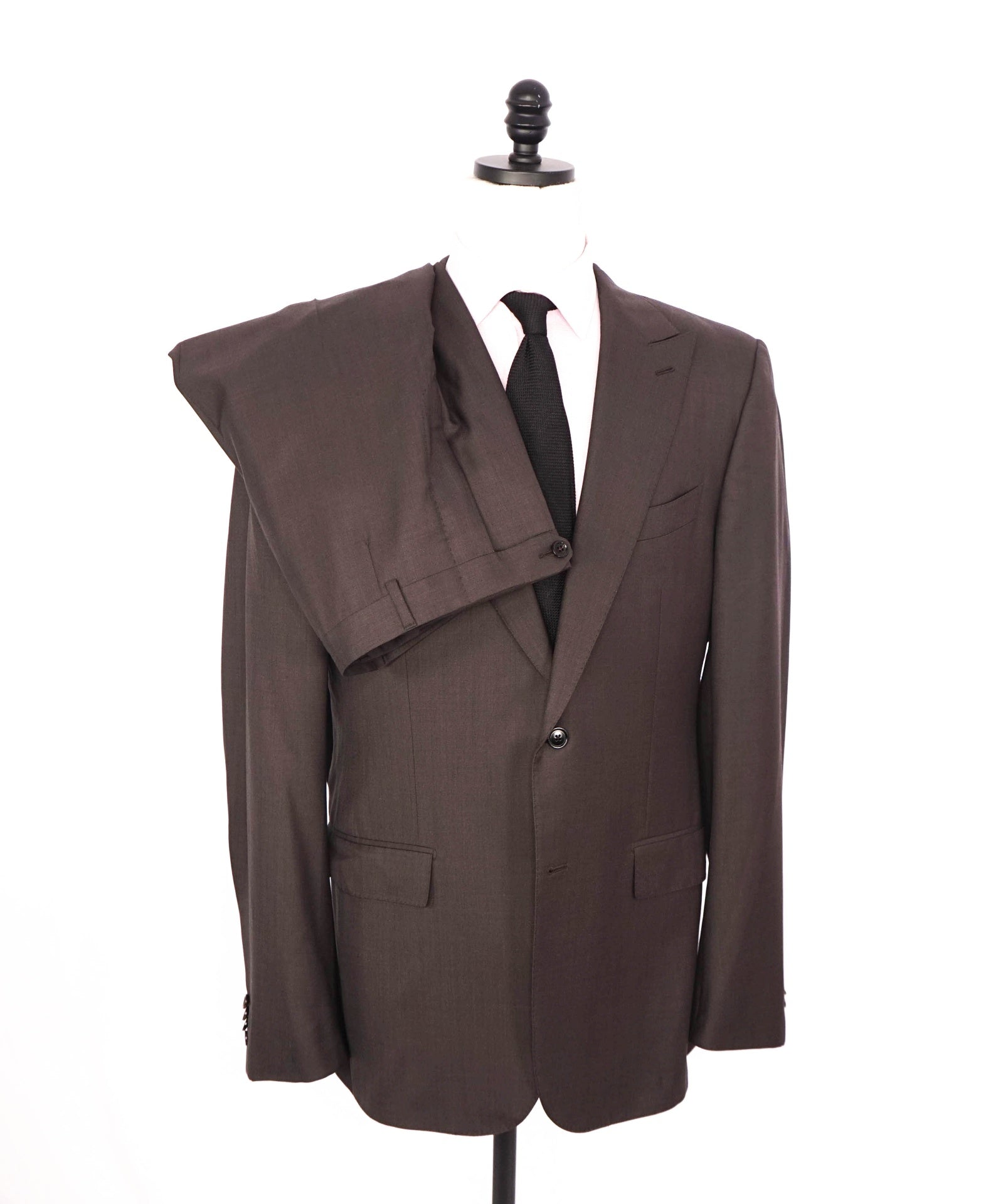 $4,690 ZEGNA - "TROFEO" Brown "Custom: JOE MANGANIELLO" Suit - 46L