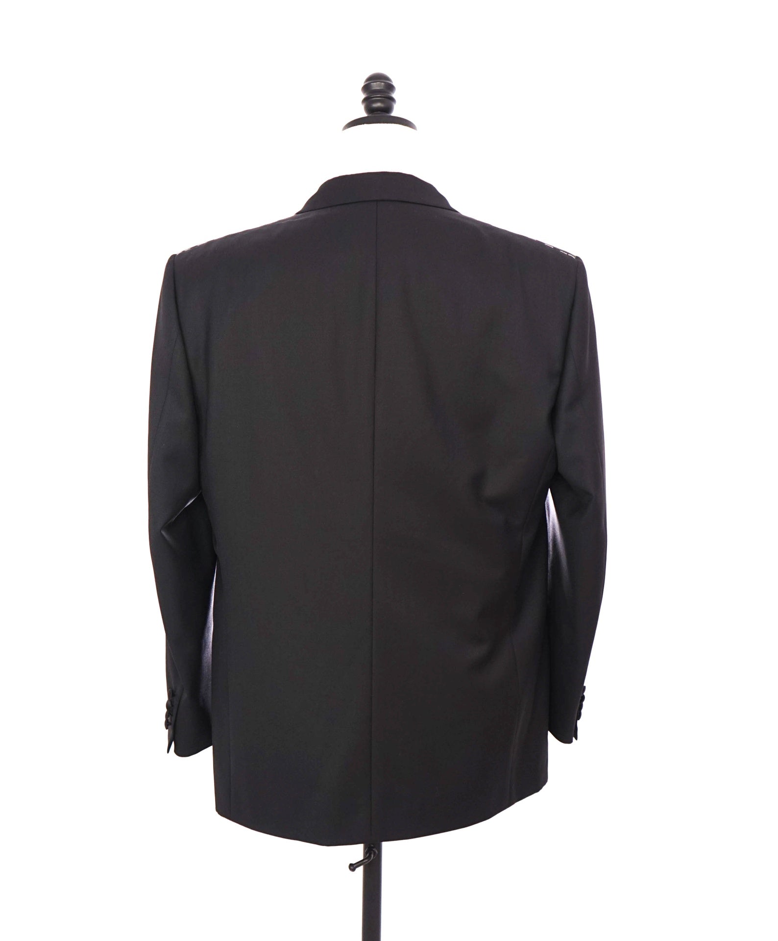 $6,270 BRIONI - Black Wool "SPARTACO" Peak Lapel Tuxedo - 42S US
