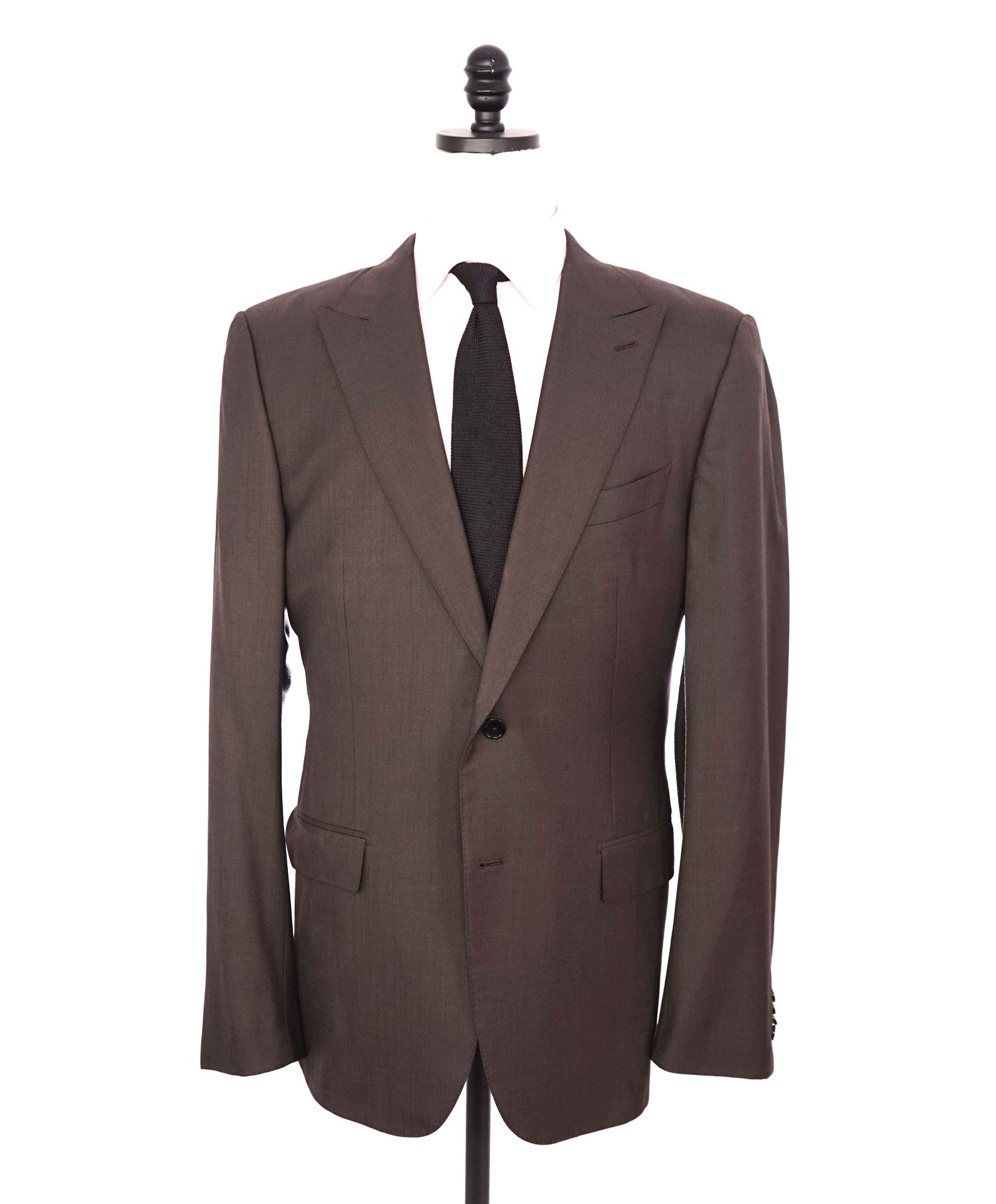 $4,690 ZEGNA - "TROFEO" Brown "Custom: JOE MANGANIELLO" Suit - 46L