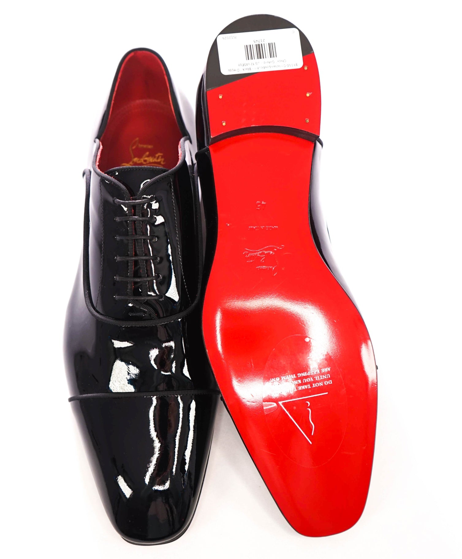 $1,050 Christian Louboutin - Black "Greggy Chick" Oxford - US 12 (45EU)