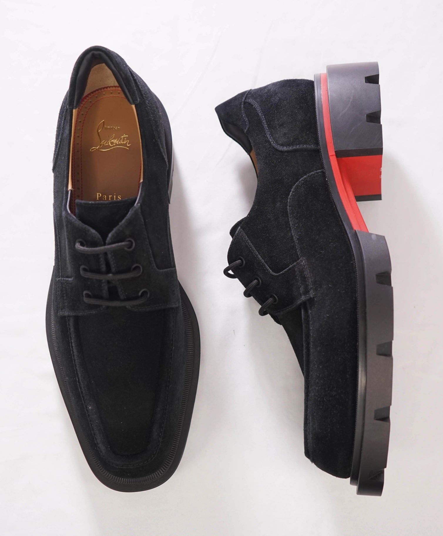 $1,195 CHRISTIAN LOUBOUTIN - "Our Georges L" Lug Sole Derby - US 13 (46EU)