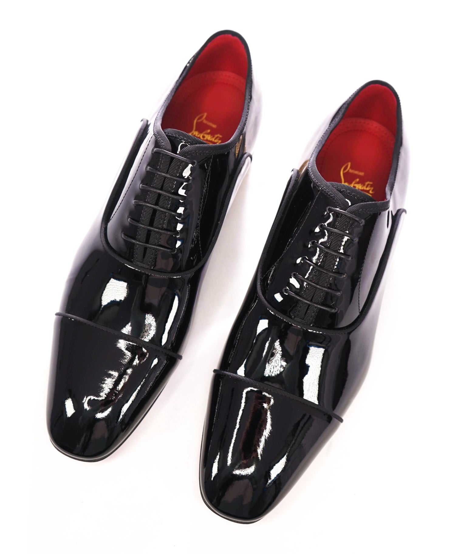 $1,300 CHRISTIAN LOUBOUTIN - *MET GREGGO* Patent Leather Black Oxfords - US 11.5 (44.5EU)