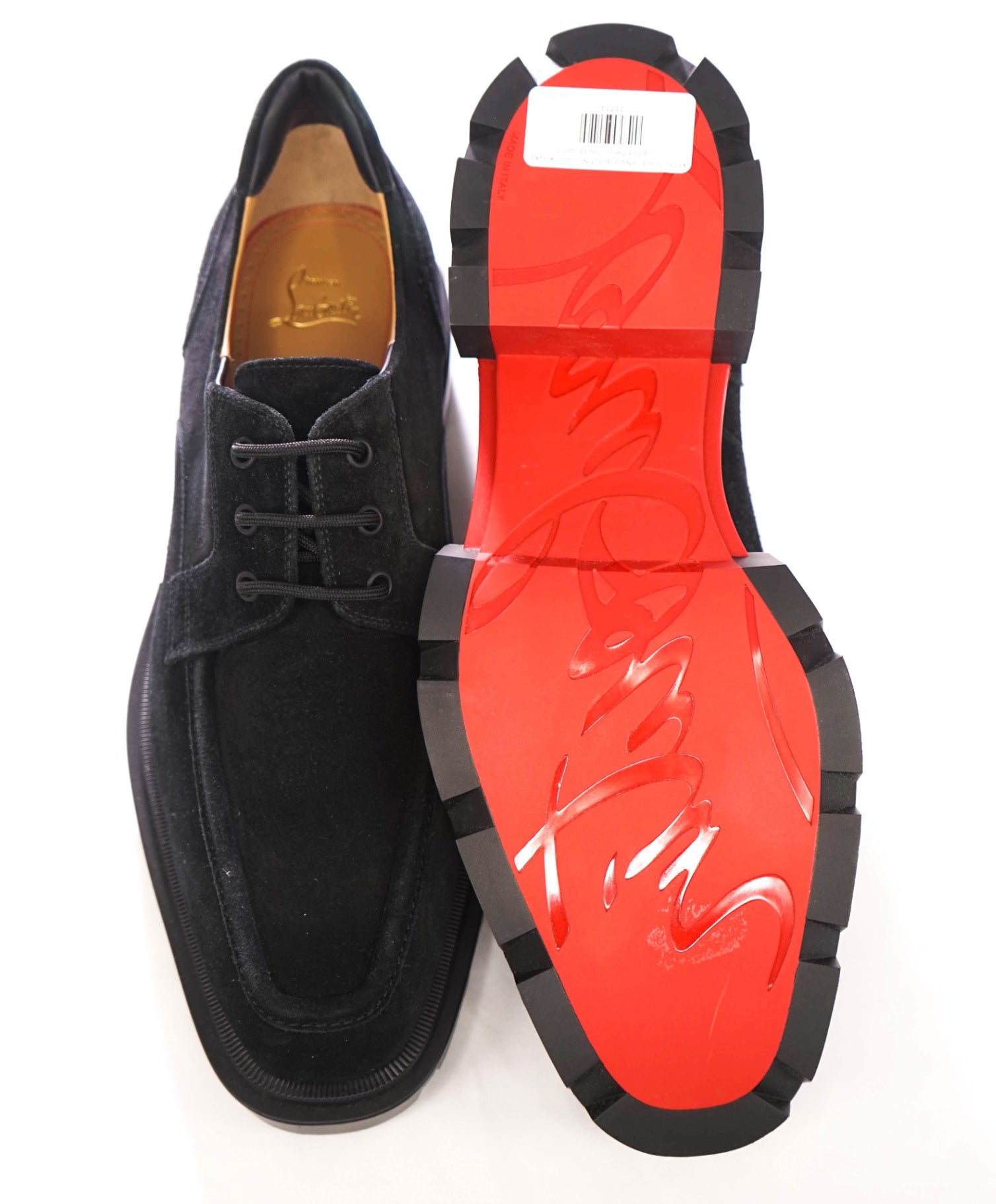 $1,195 CHRISTIAN LOUBOUTIN - "Our Georges L" Lug Sole Derby - US 13 (46EU)