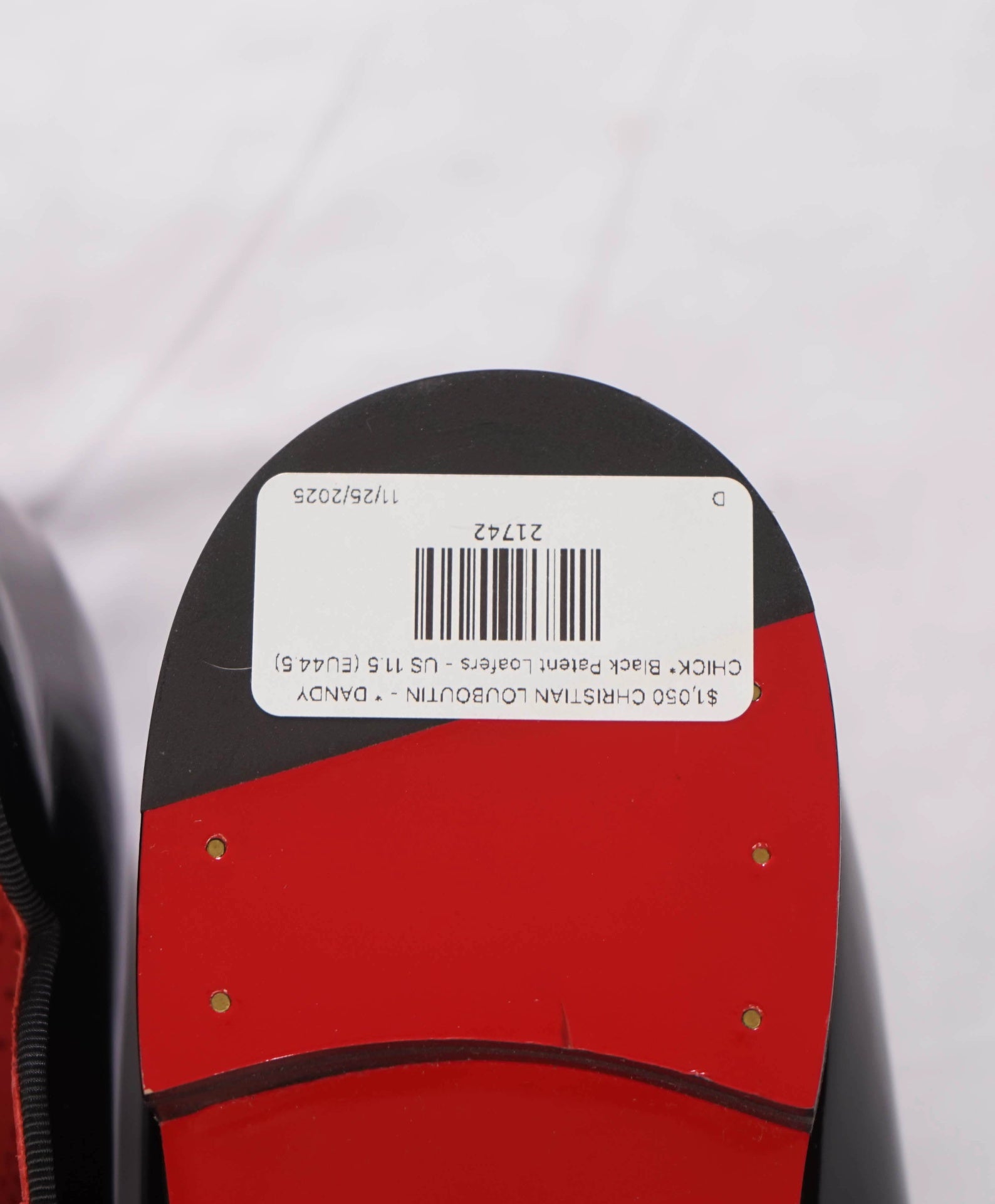 $1,050 CHRISTIAN LOUBOUTIN - * DANDY CHICK* Black Patent Loafers - US 11.5 (EU44.5)