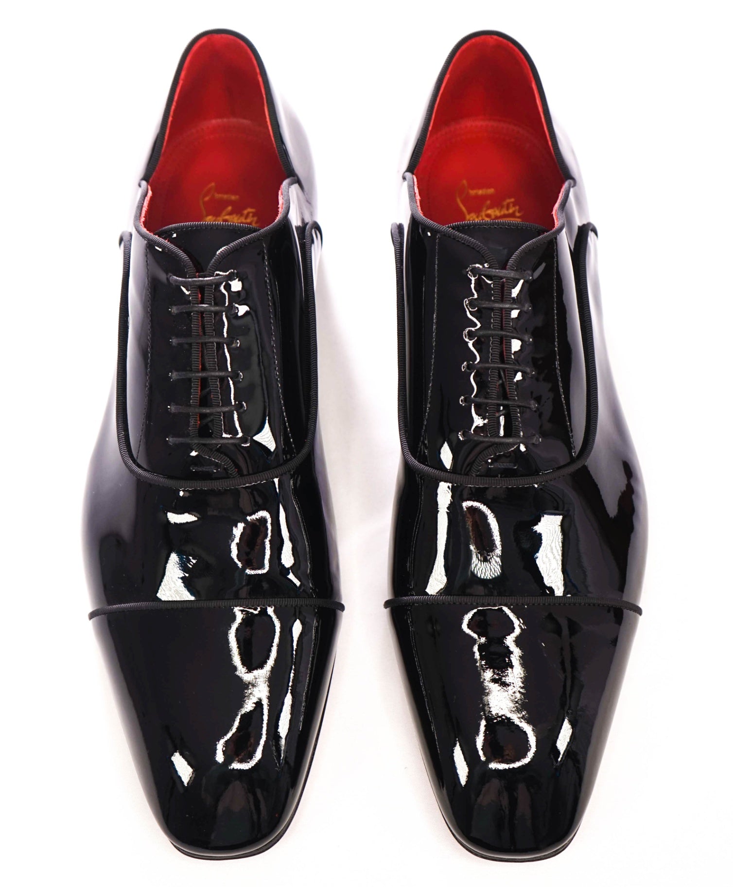 $1,050 Christian Louboutin - Black "Greggy Chick" Oxford - US 12 (45EU)