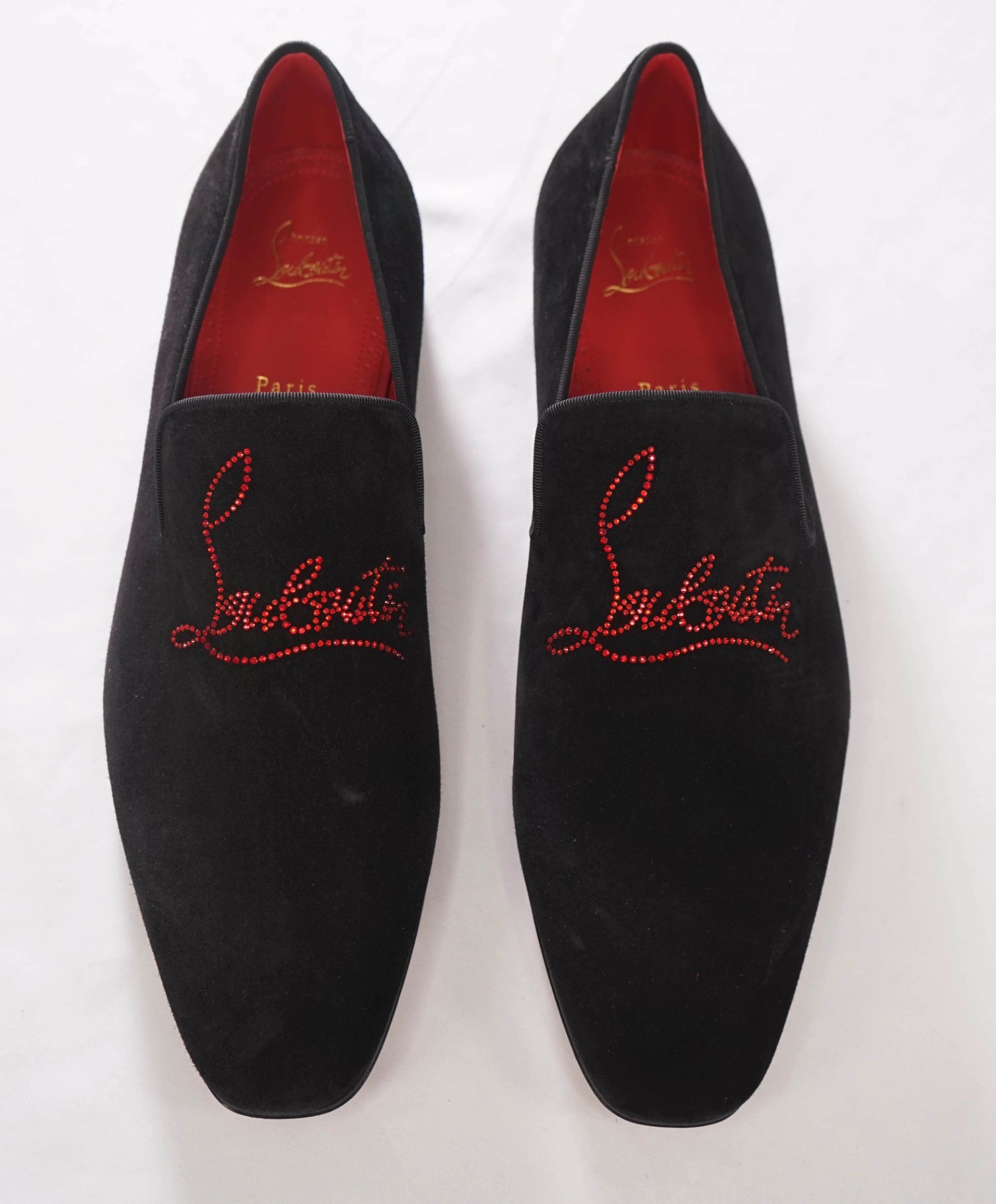 $1,100 CHRISTIAN LOUBOUTIN - *Dandelion Strass* Crystal Loafers - 9 (42EU)