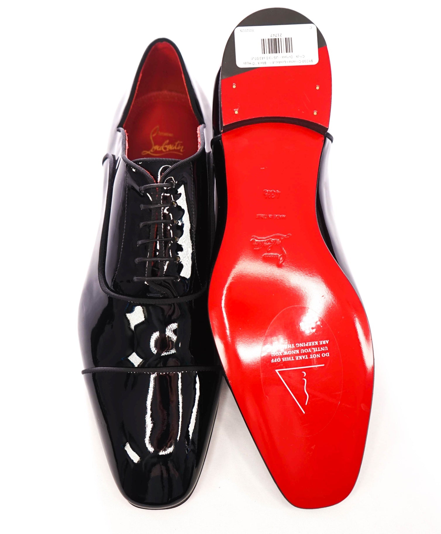 $1,050 Christian Louboutin - Black "Greggy Chick" Oxford - US 10.5 (43.5EU)