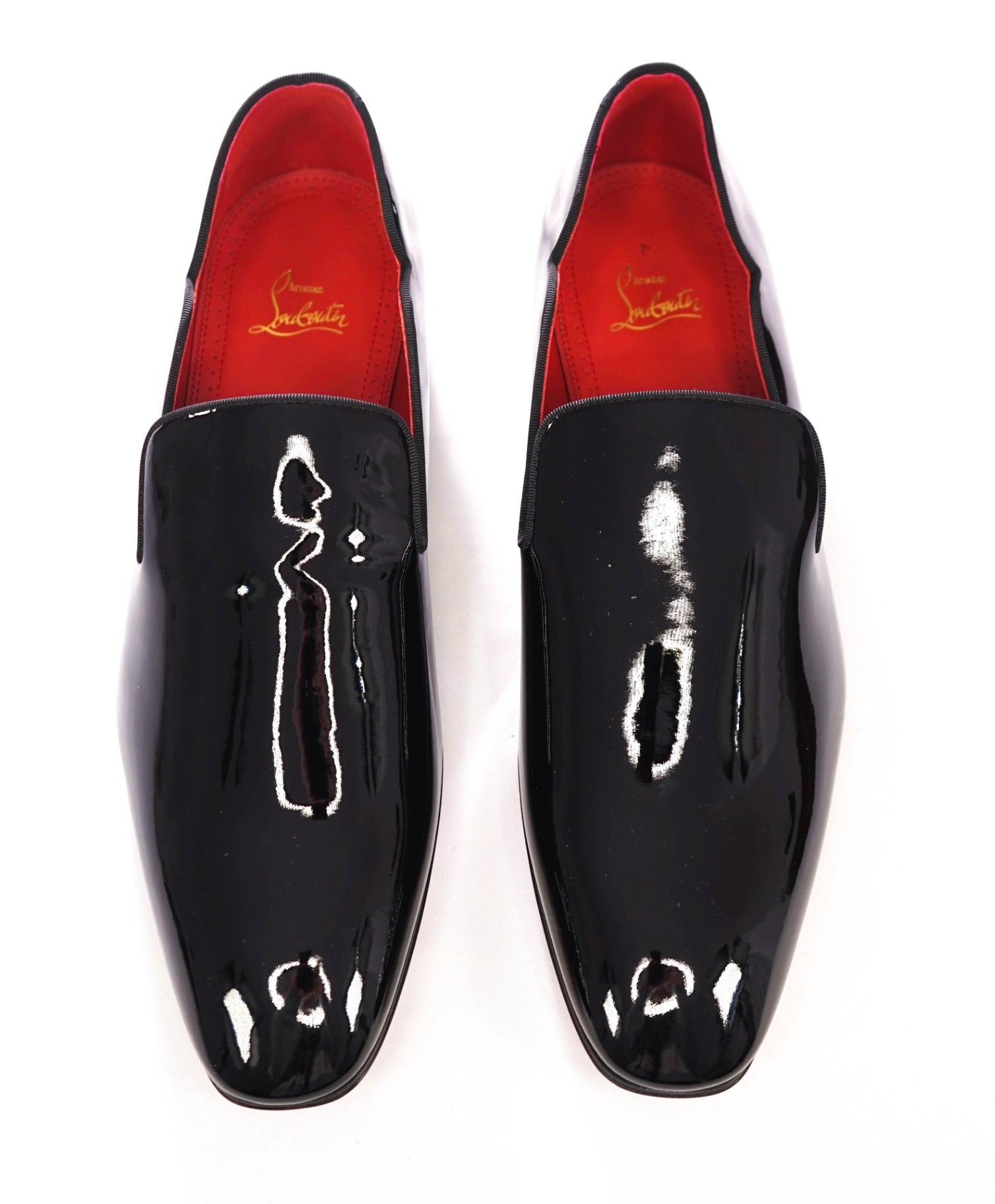 $1,050 CHRISTIAN LOUBOUTIN - * DANDY CHICK* Black Patent Loafers - US 11.5 (EU44.5)