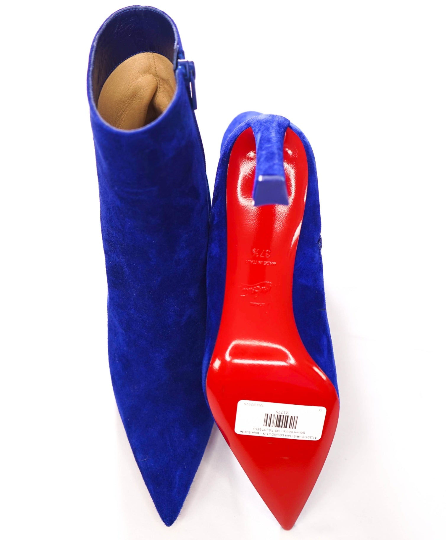 $1,395 CHRISTIAN LOUBOUTIN - Condora Suede 80mm Boots - US 7.5 (37.5EU)