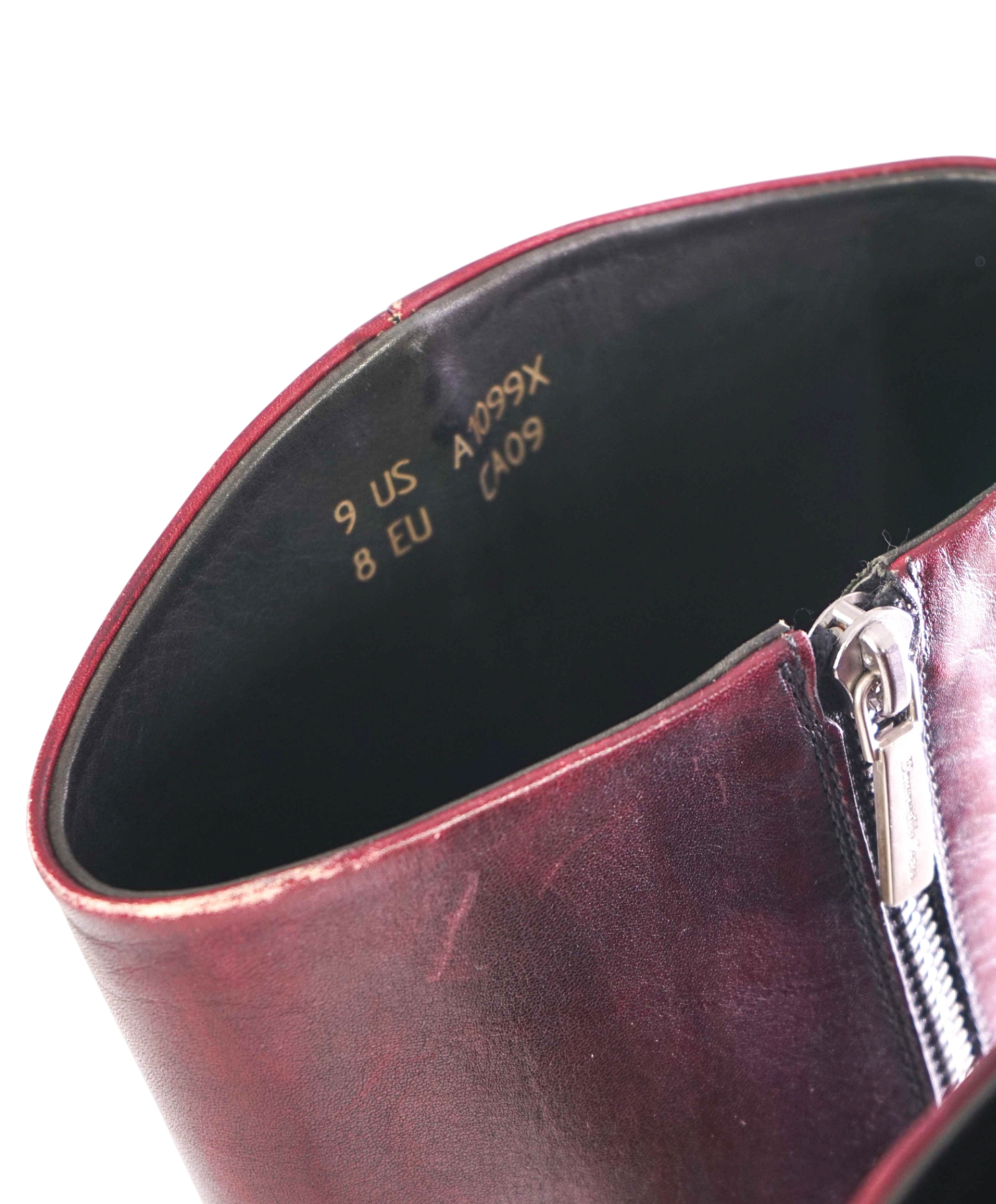 $1,595 ZEGNA - Brown / Burgundy Riding Boots - 9 US (8UK)