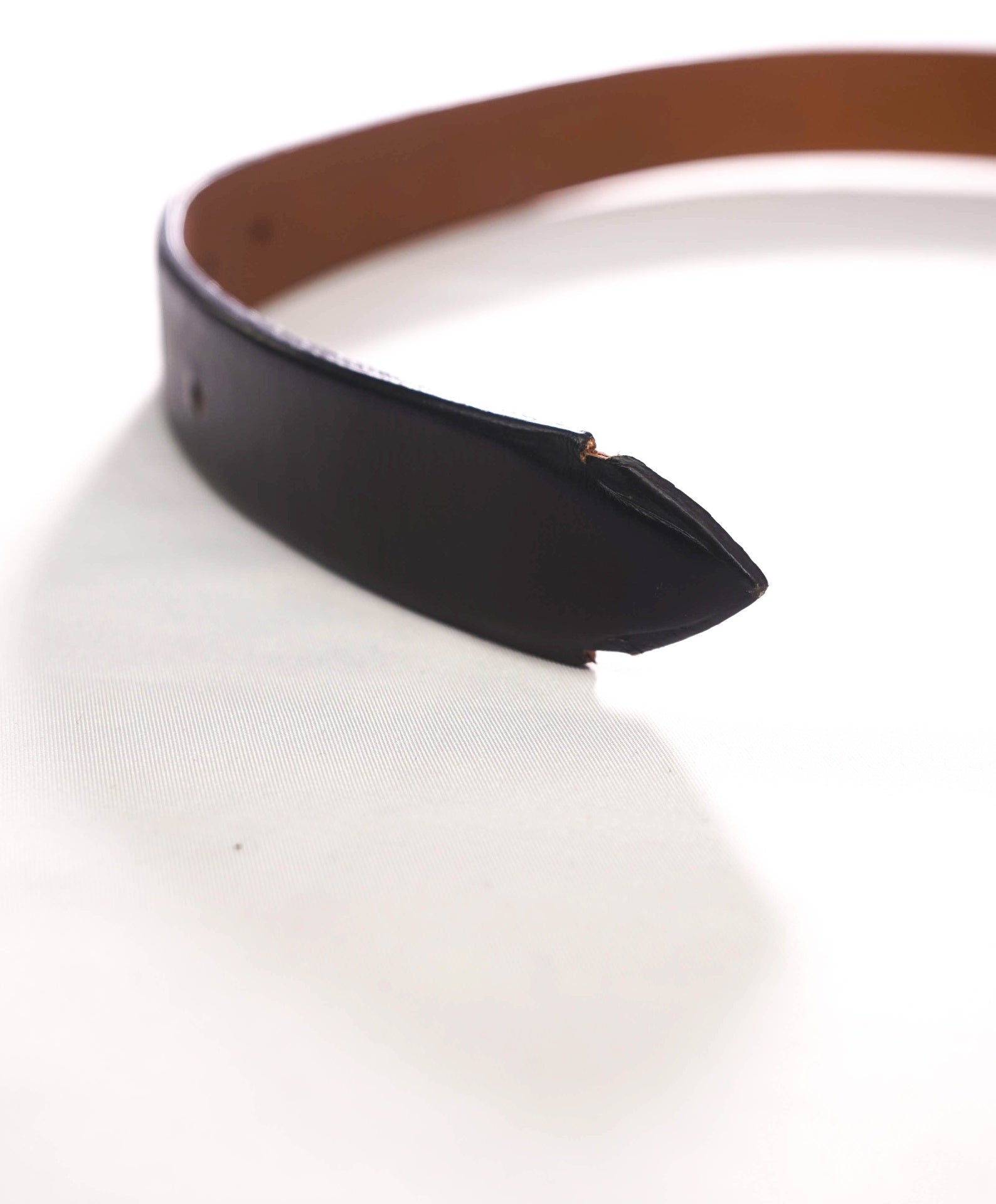$198 ELEVENTY - Black Genuine Leather Belt - 35W