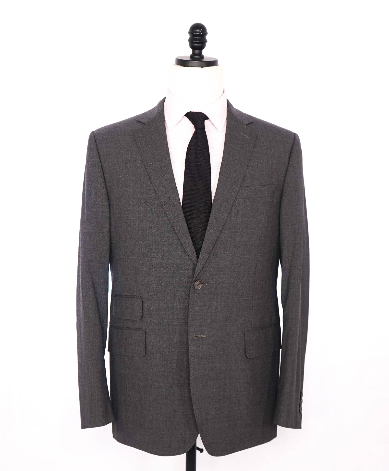 $2,000 DSQUARED2 - Solid Gray Wool SLIM Suit - 42