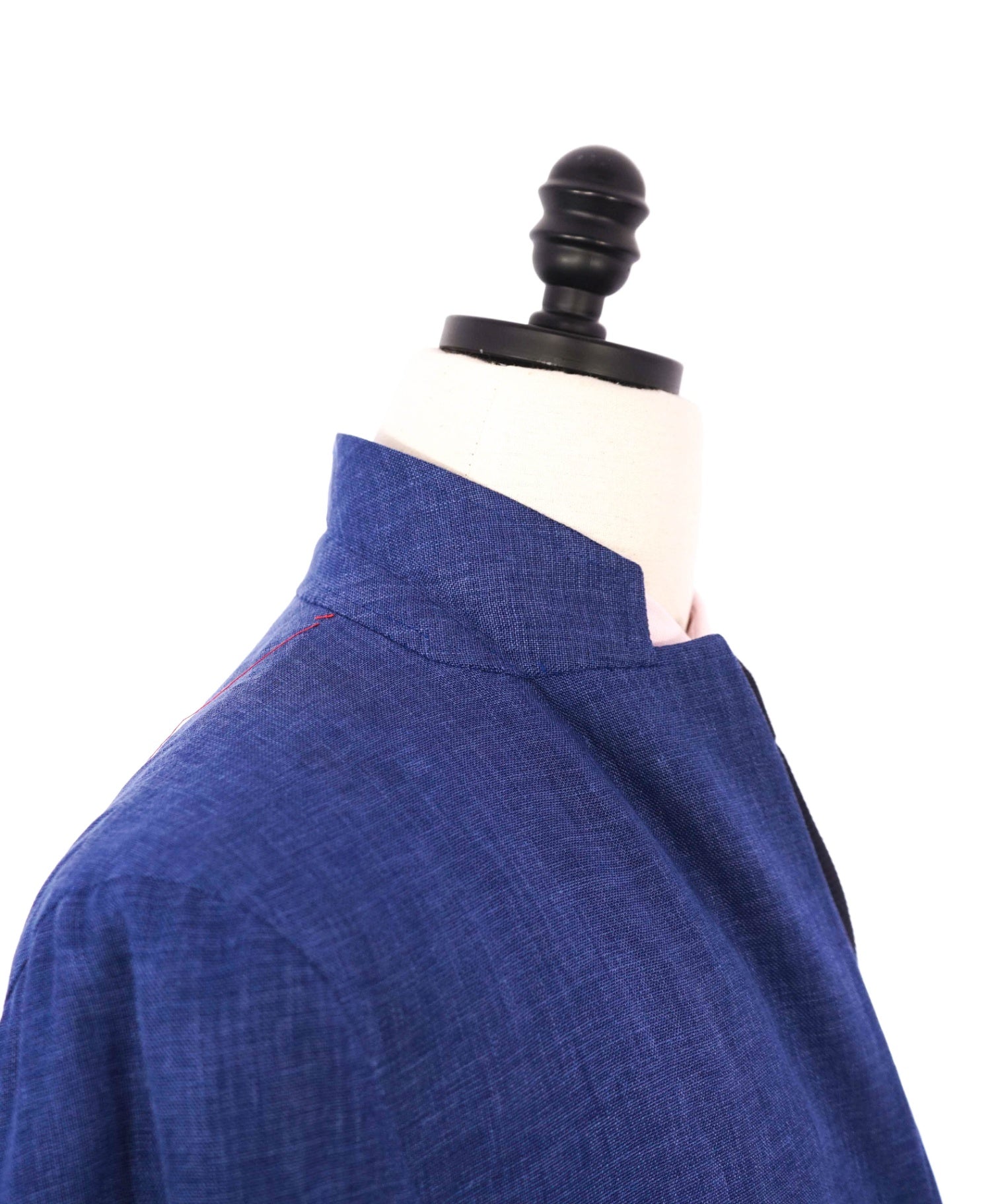 $4,500 ISAIA - Solid Blue Linen/Wool/Silk Blazer - 46R
