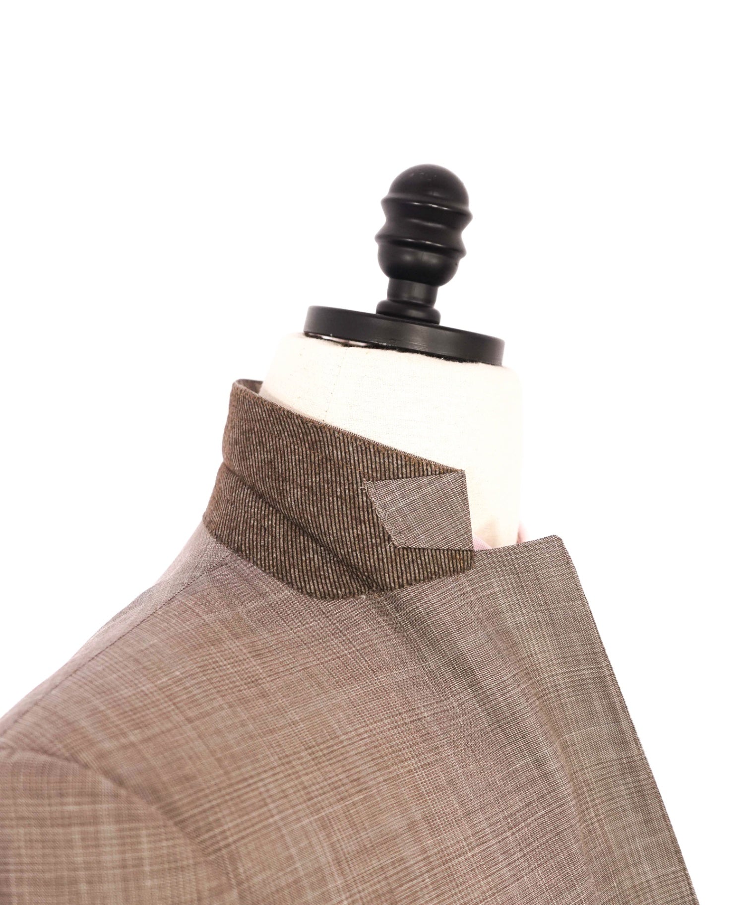 $4,950 ZEGNA - "TROFEO SUMMER" Neutral Plaid Wool/Linen/Silk Suit - 40S