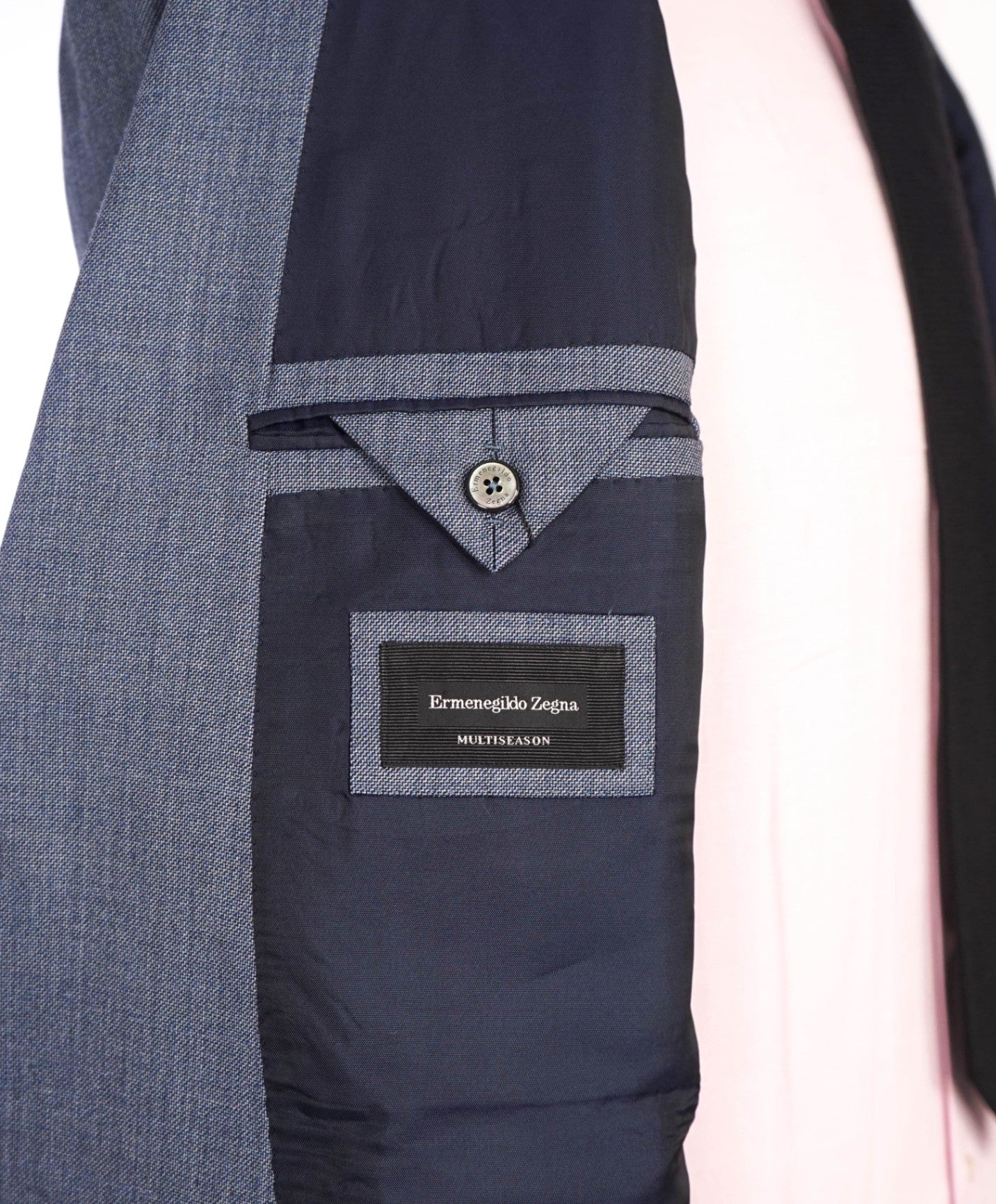 $3,995 ZEGNA - "MULTI SEASON" Pastel Blue Wool Suit - 46R