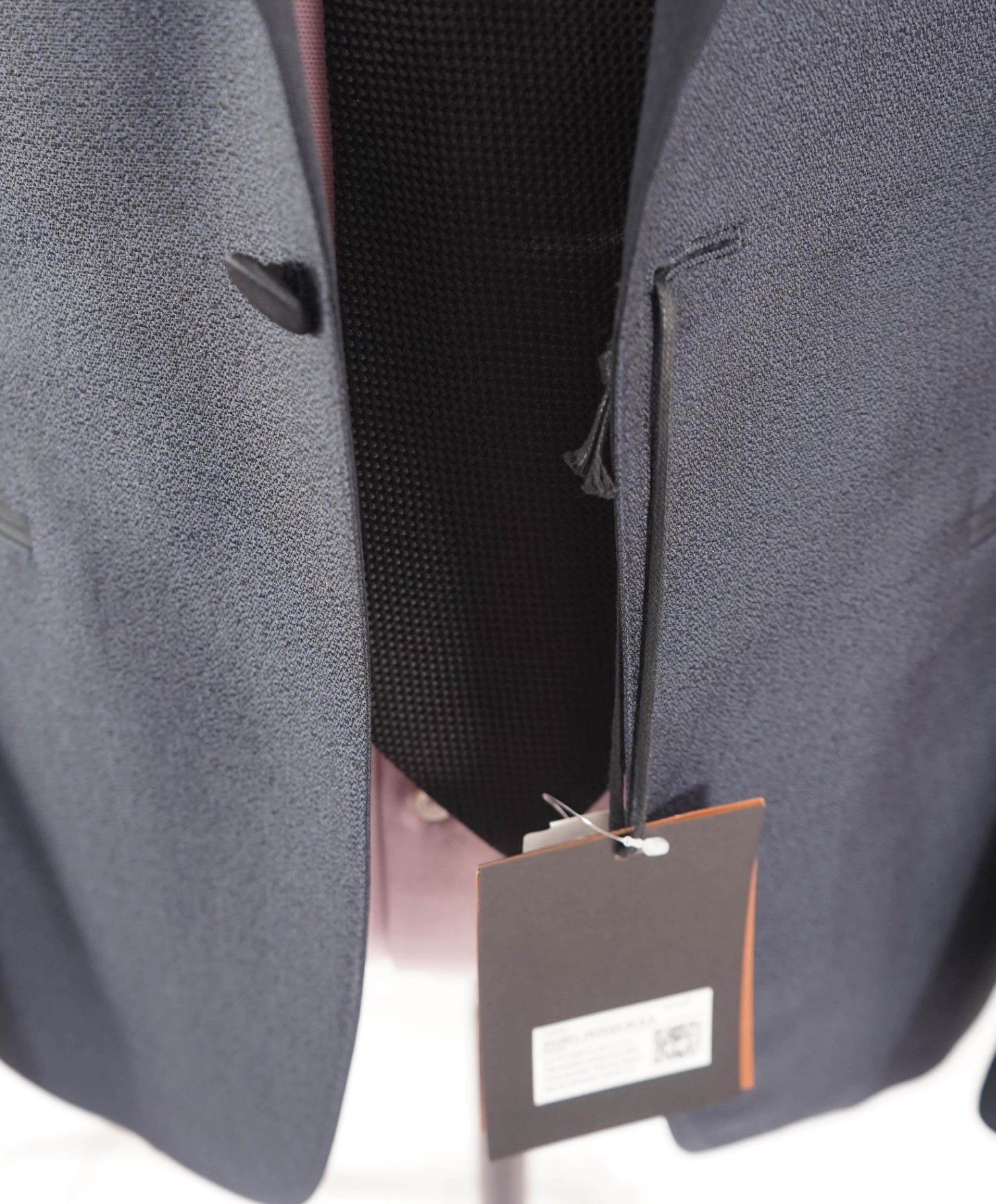 $2,990 ZEGNA - Textured Blue Peak Lapel Dinner Jacket - 36R
