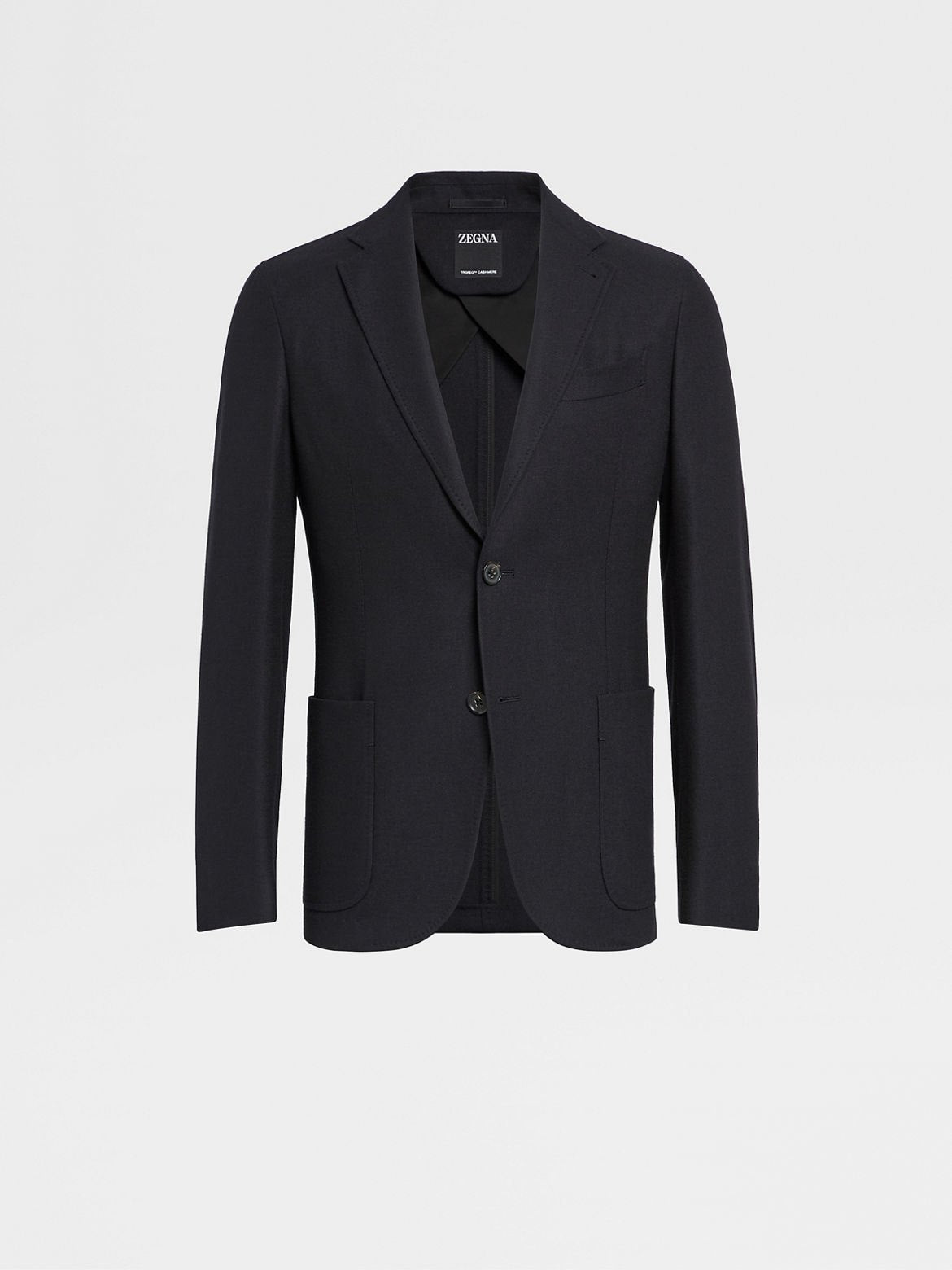 $3,990 ZEGNA - Black TROFEO Wool/Cashmere Sport Jacket - 38R