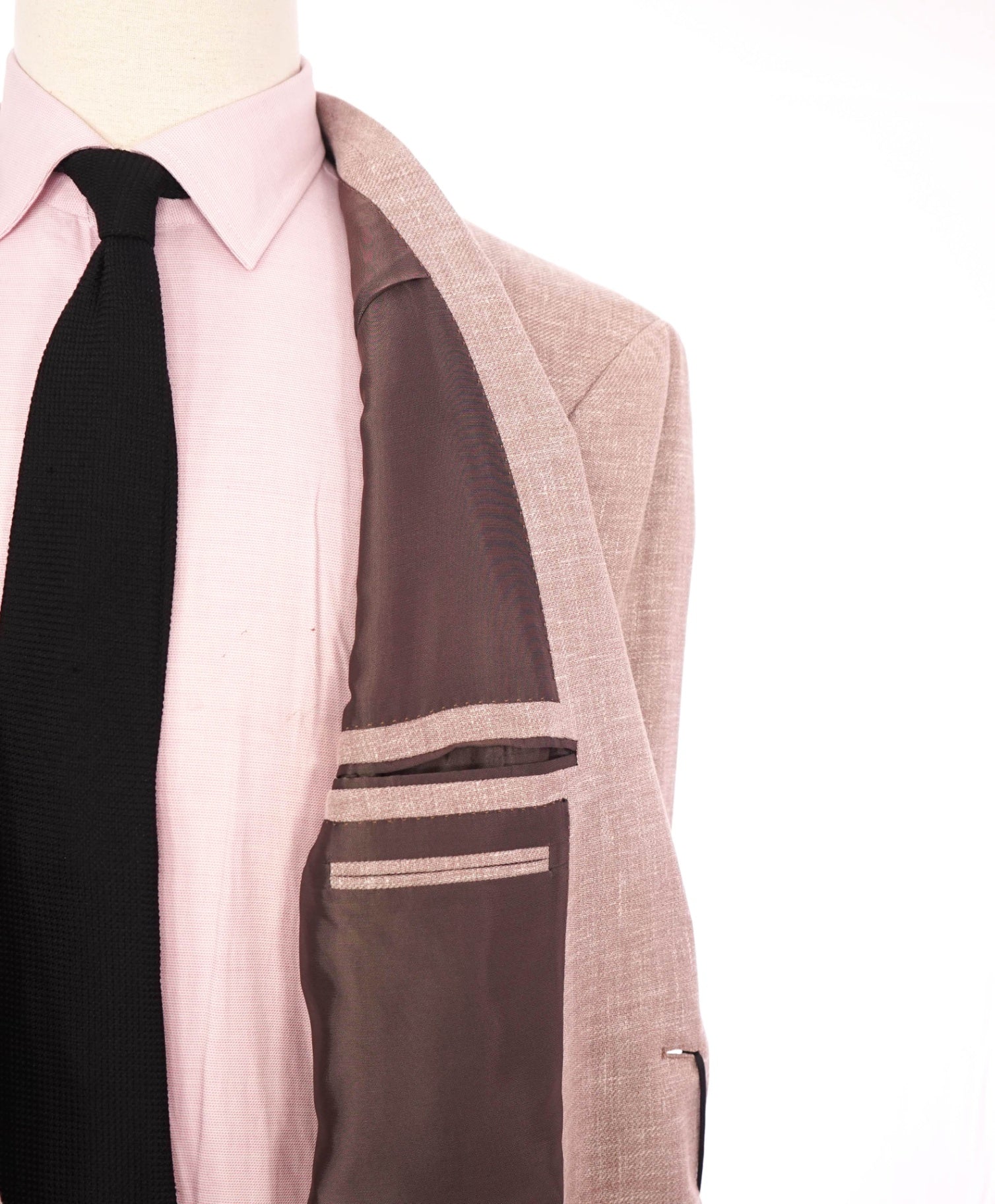 $2,990 ZEGNA - Pastel Pink CROSSOVER Linen/Wool/Silk Blazer - 46R