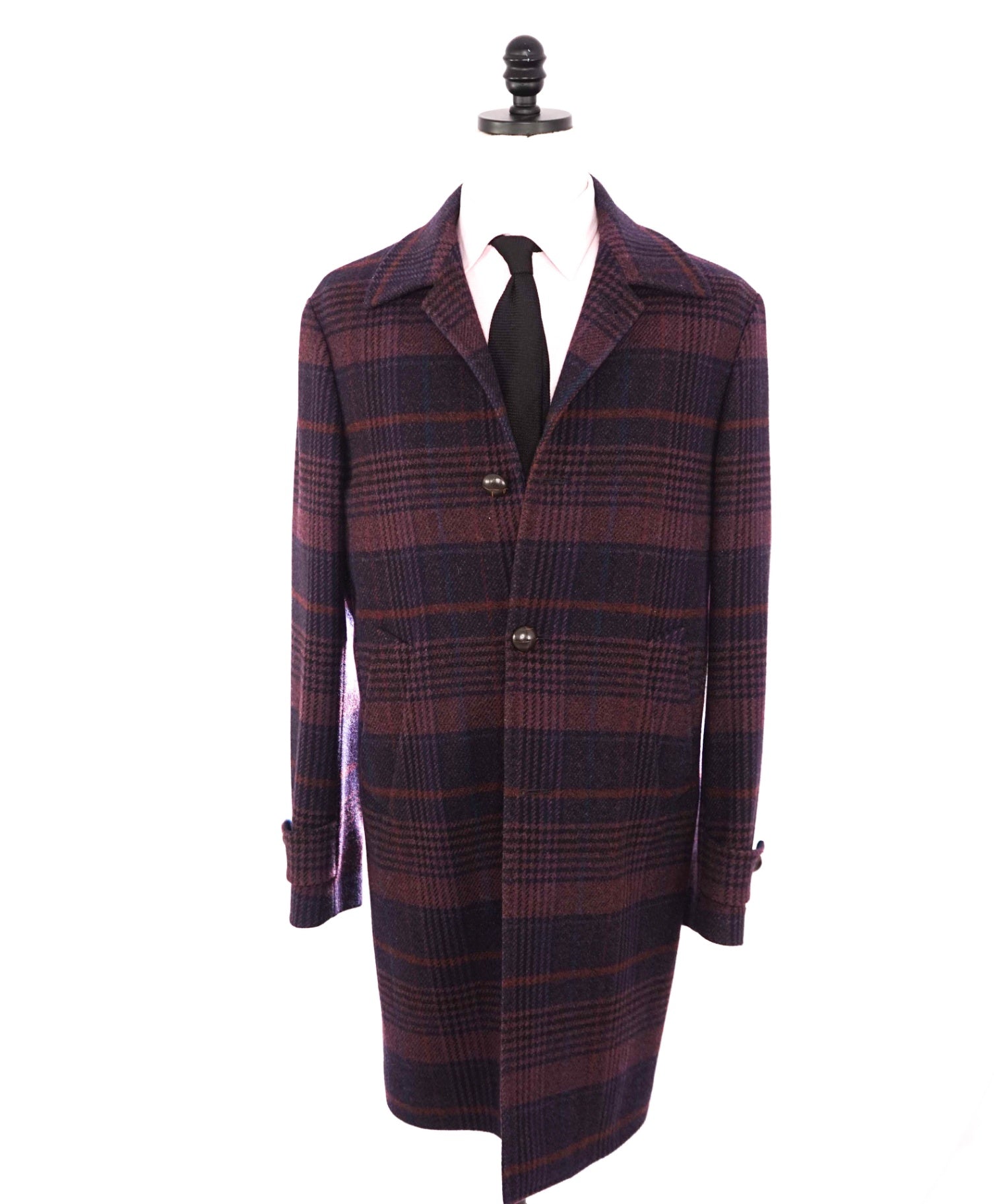 $2,250 ELEVENTY - "PLATINUM" Wool & Cashmere Top Coat - 40