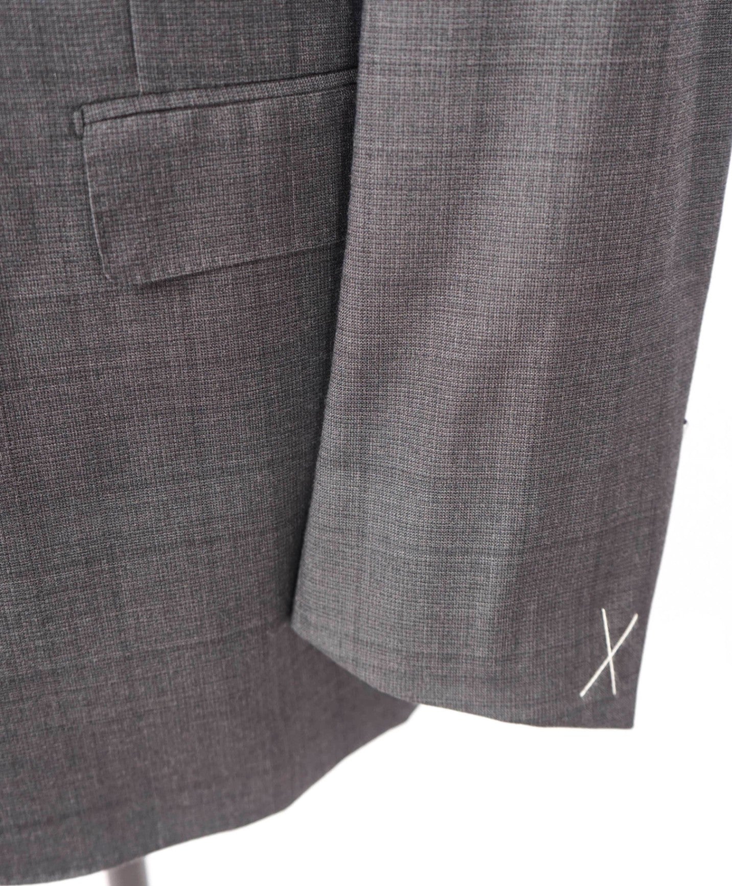 $4,090 ZEGNA - Gray Windowpane TROFEO Wool Suit - 48R