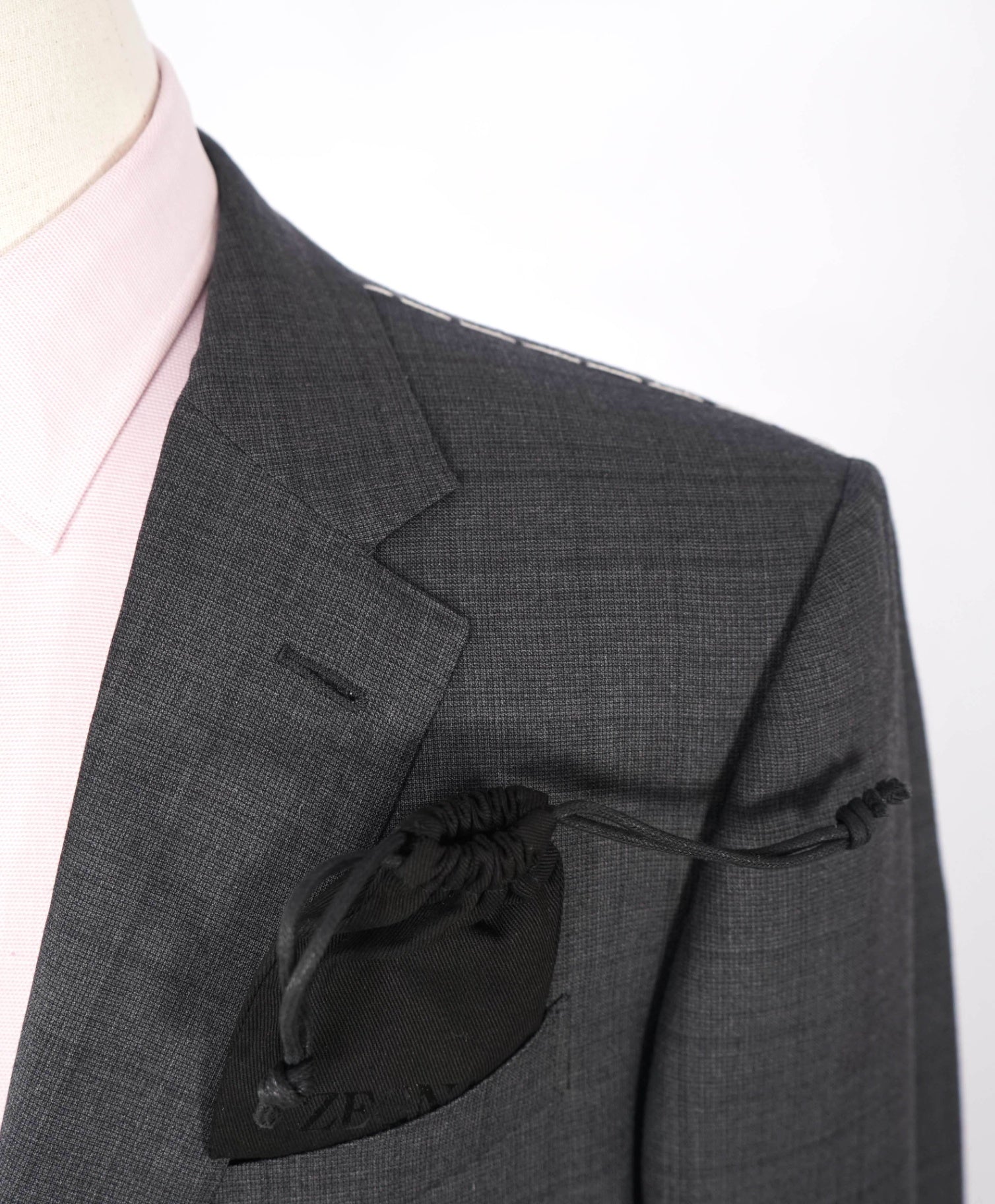 $4,090 ZEGNA - Gray Windowpane TROFEO Wool Suit - 52L US