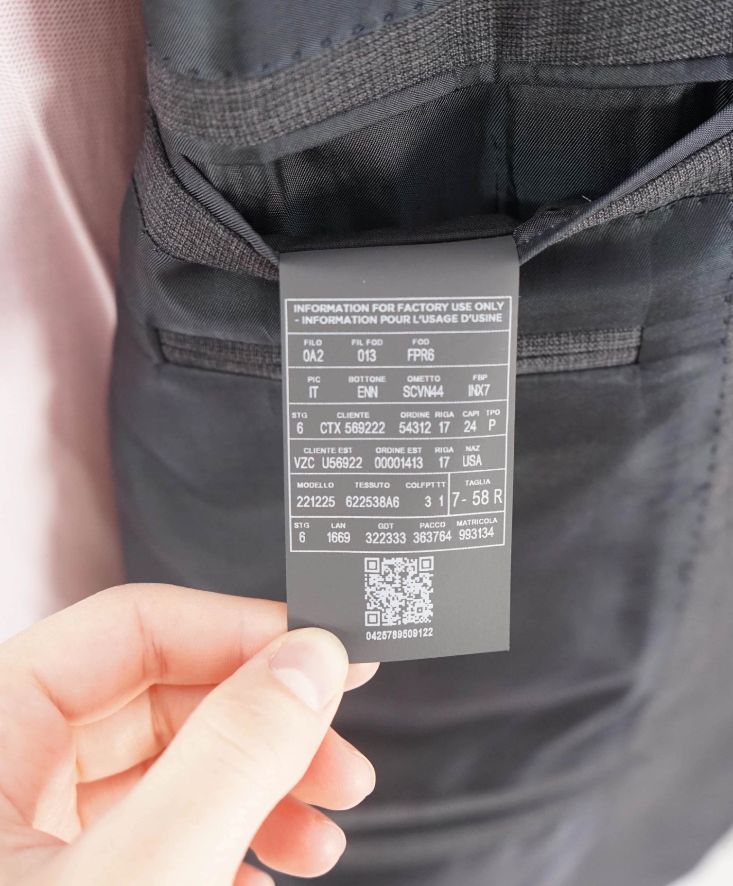 $4,090 ZEGNA - Gray Windowpane TROFEO Wool Suit - 48R