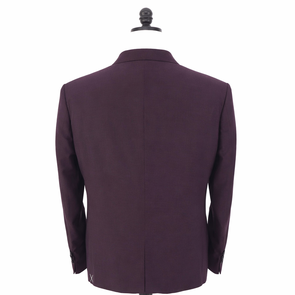 $4,995 ZEGNA -“LEGGERISSIMO" SILK/WOOL BURGUNDY Suit 48R