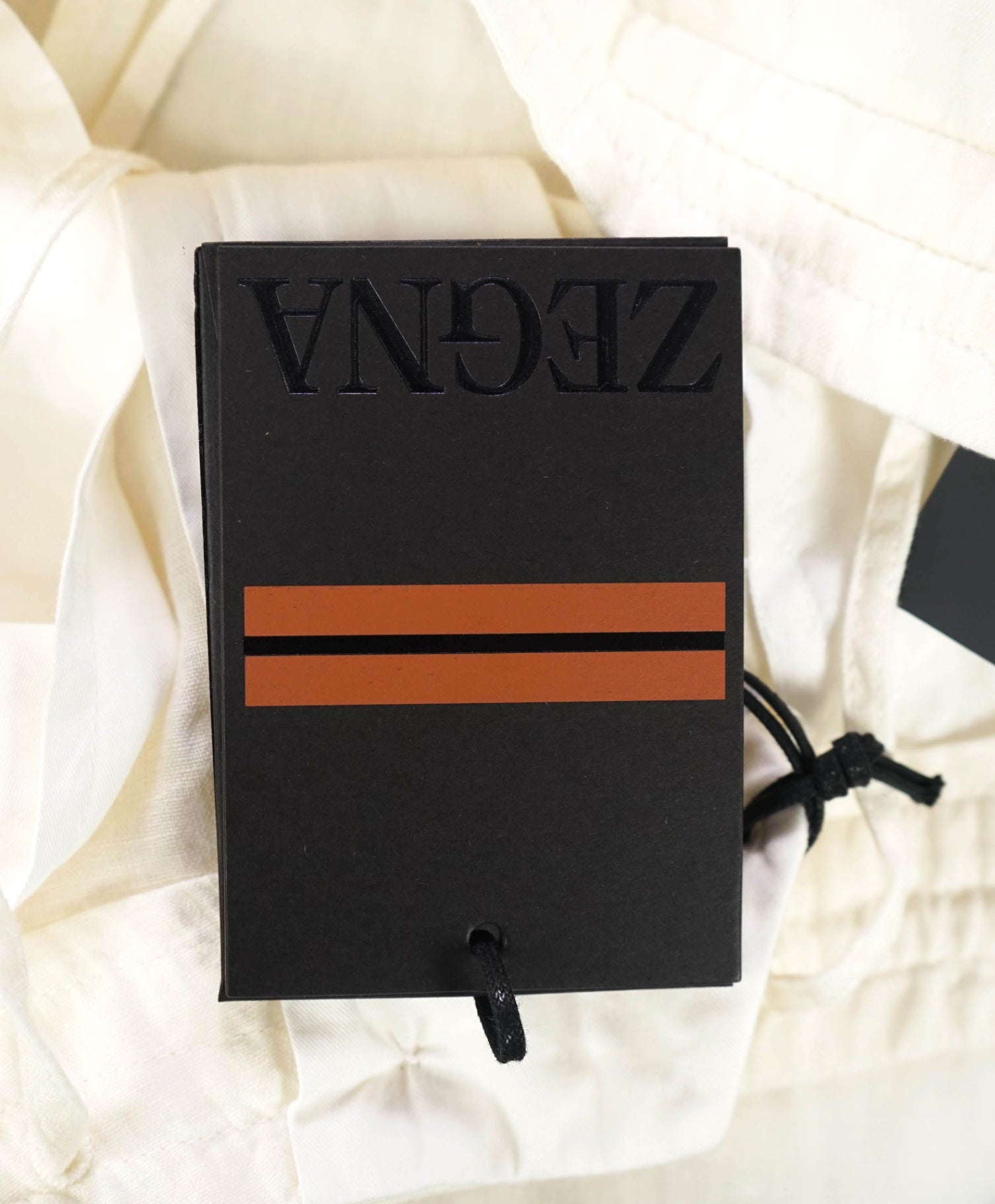 $695 ZEGNA - Off White Linen Pants - 36W