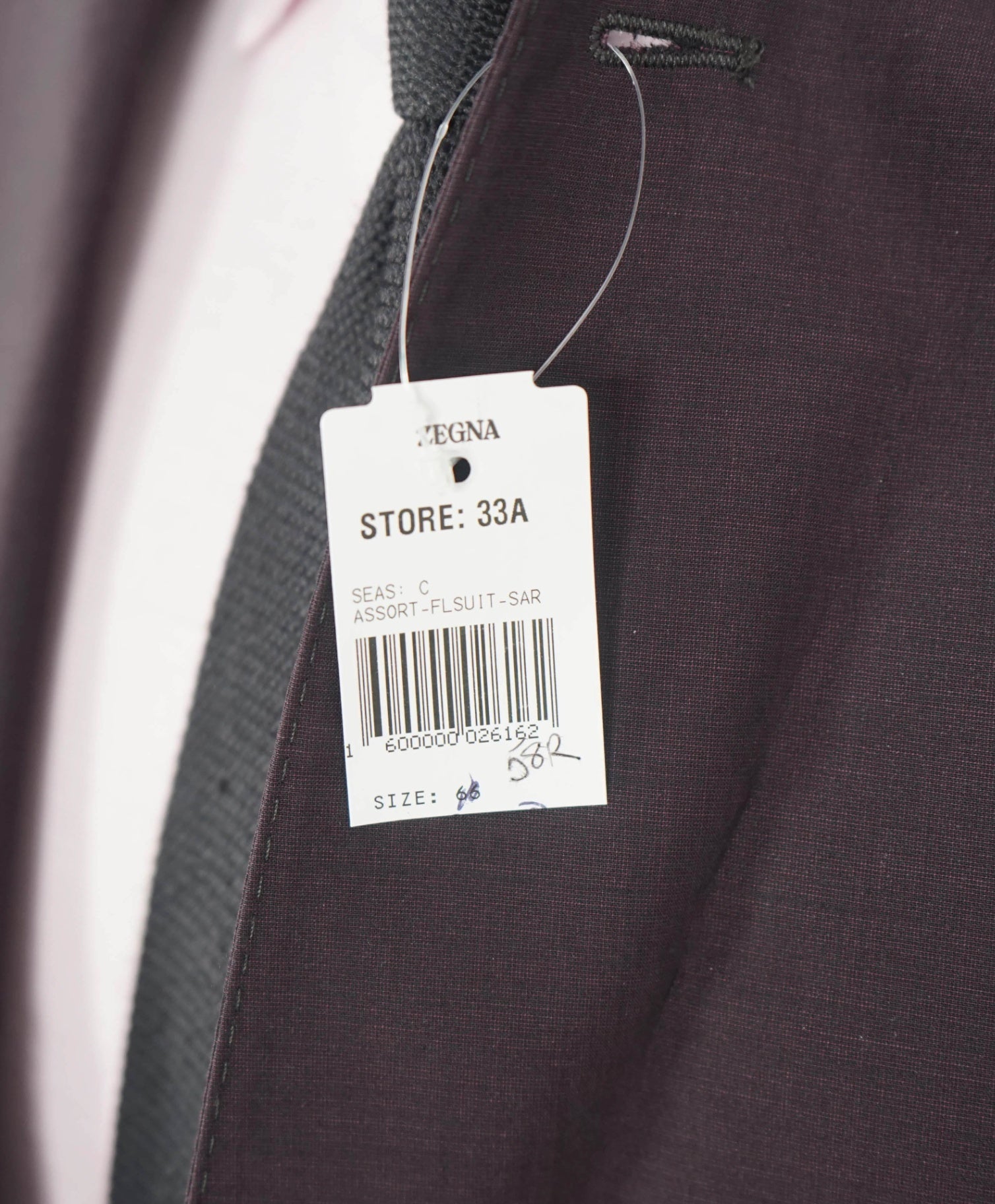 $4,995 ZEGNA -“LEGGERISSIMO" SILK/WOOL BURGUNDY Suit 48R