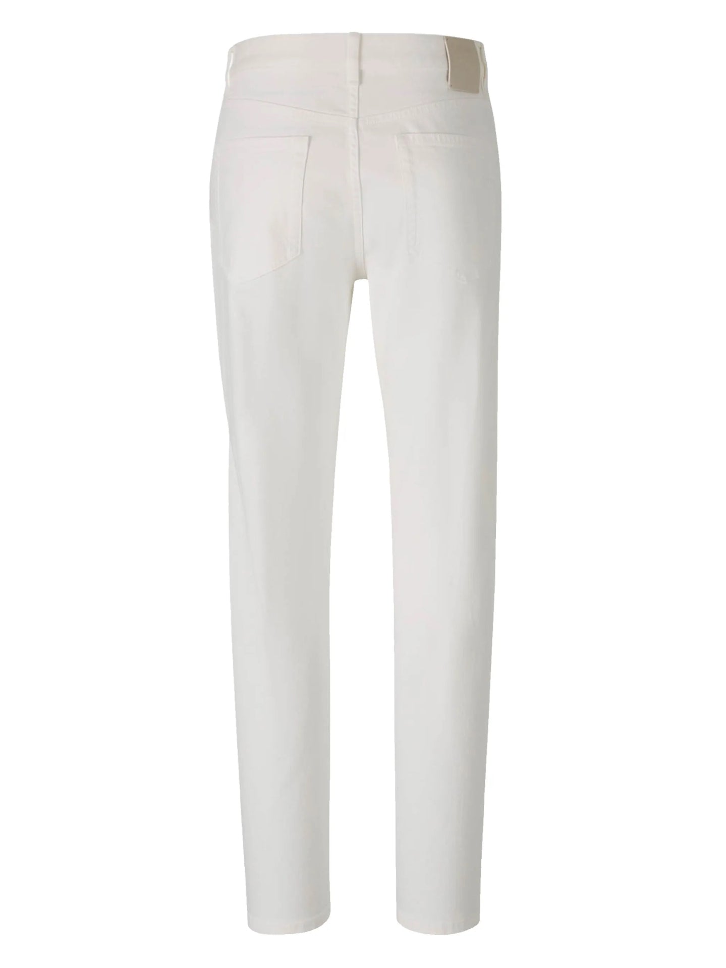 $385 ZEGNA - Solid White Slim Fit Denim Pants - 36W