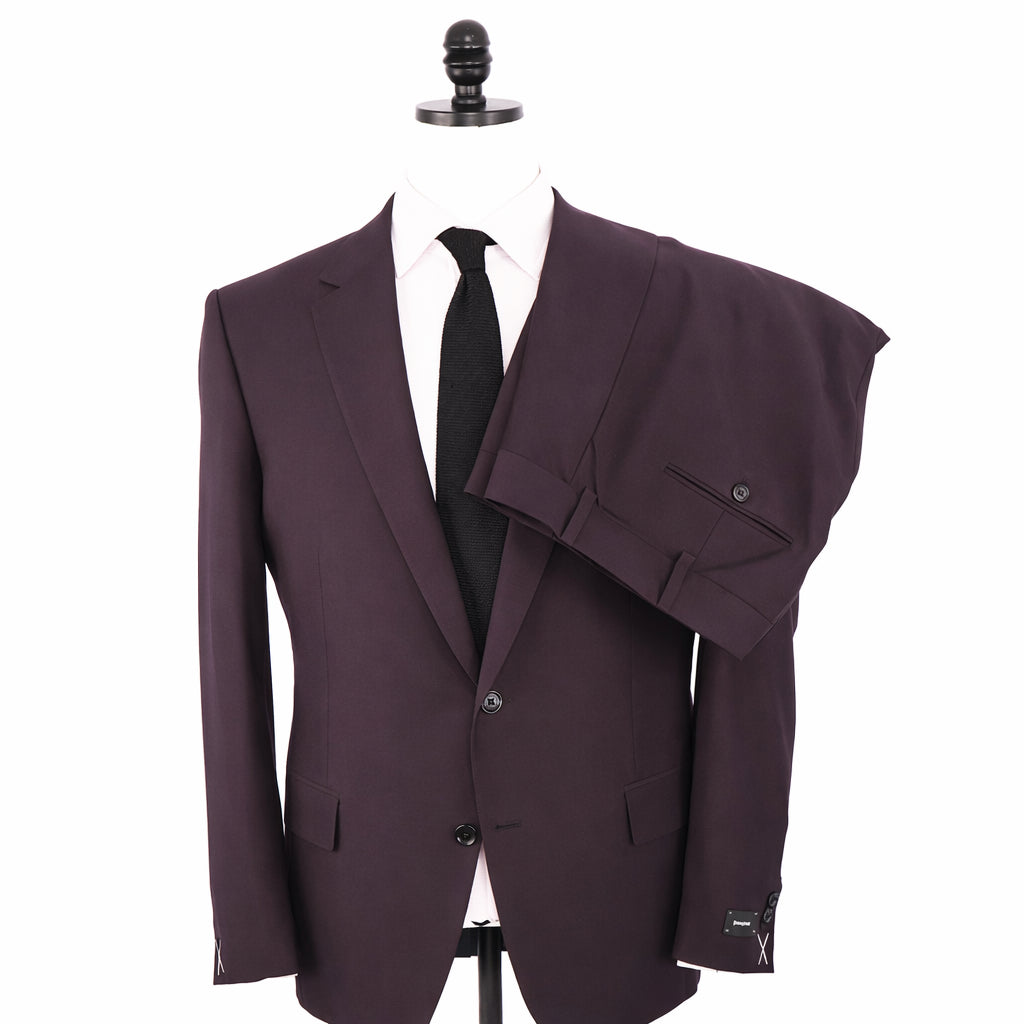 $4,995 ZEGNA -“LEGGERISSIMO" SILK/WOOL BURGUNDY Suit 48R