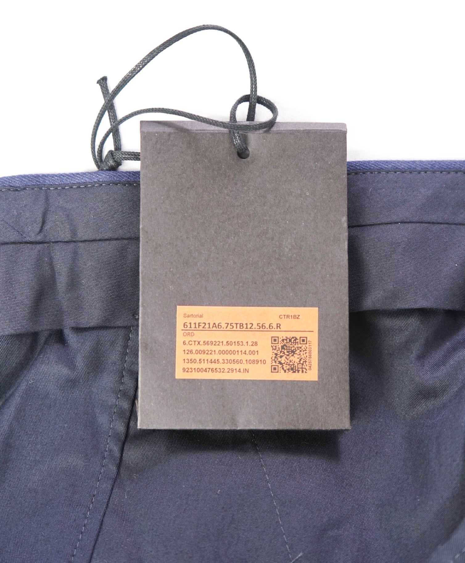 $795 ZEGNA - Solid Blue TROFEO Wool Dress Pants - 39W