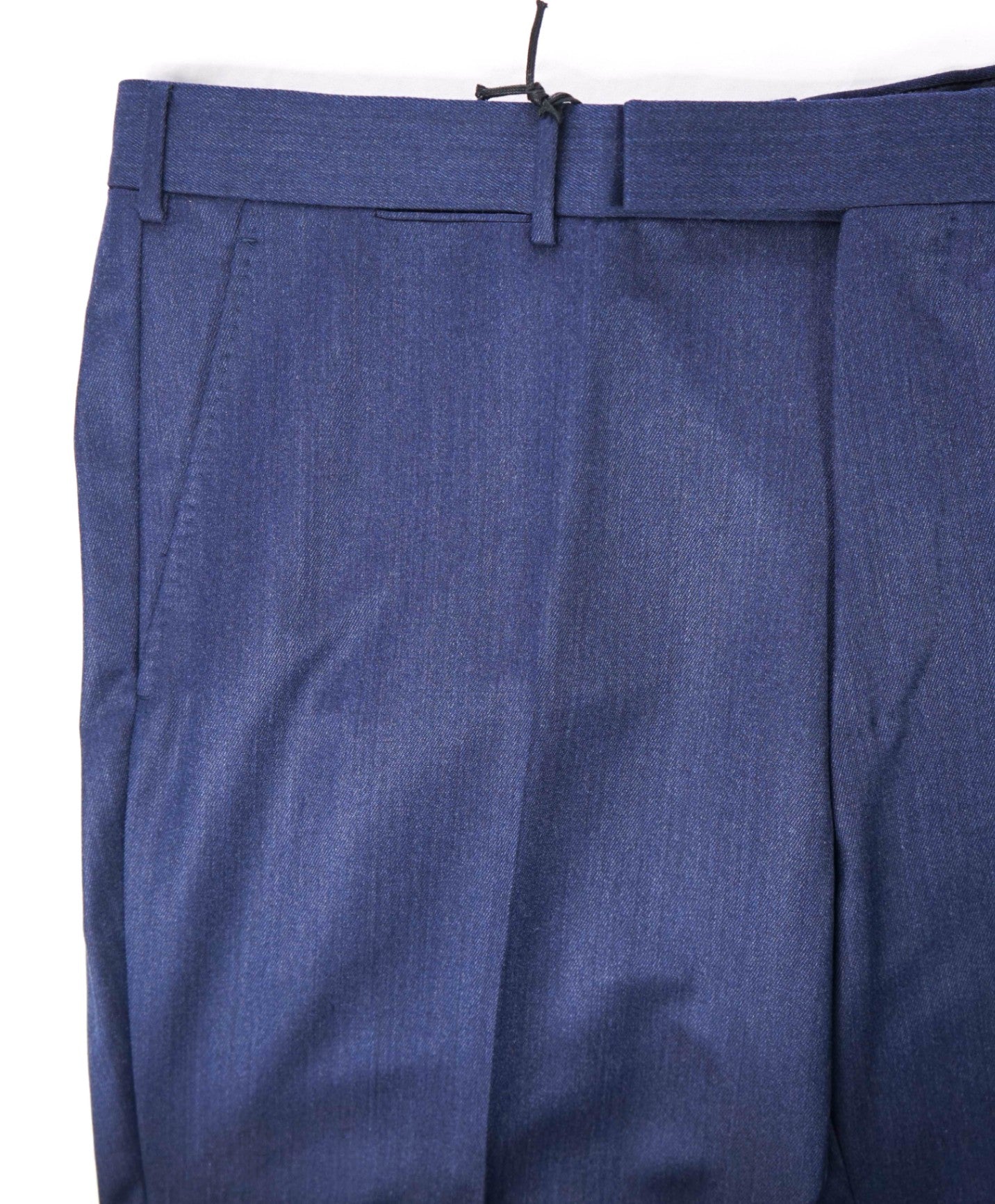 $795 ZEGNA - Solid Blue TROFEO Wool Dress Pants - 39W