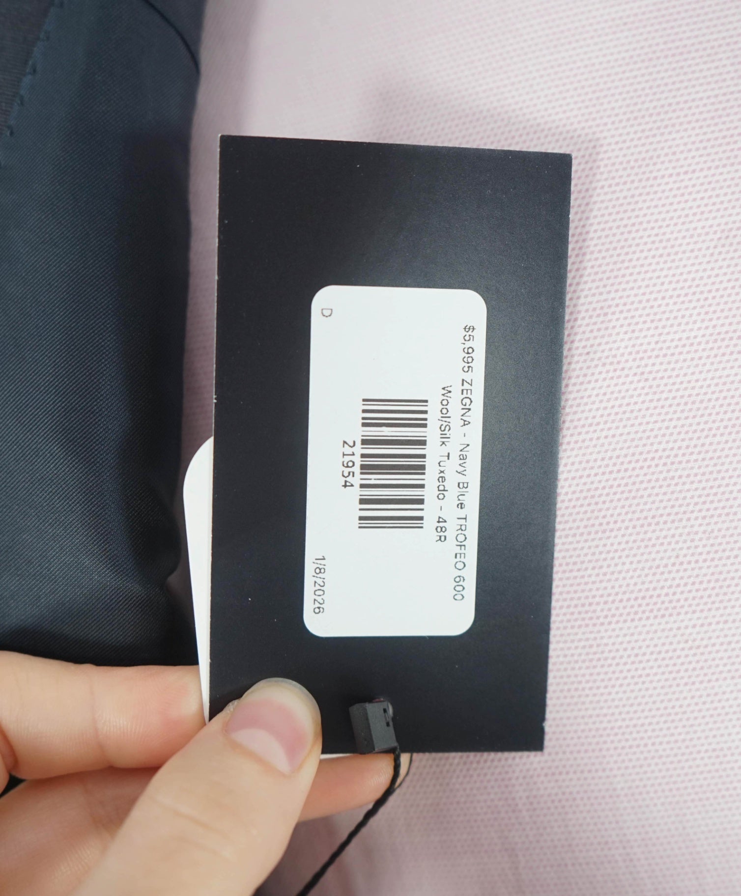 $5,995 ZEGNA - Navy Blue TROFEO 600 Wool/Silk Tuxedo - 48R