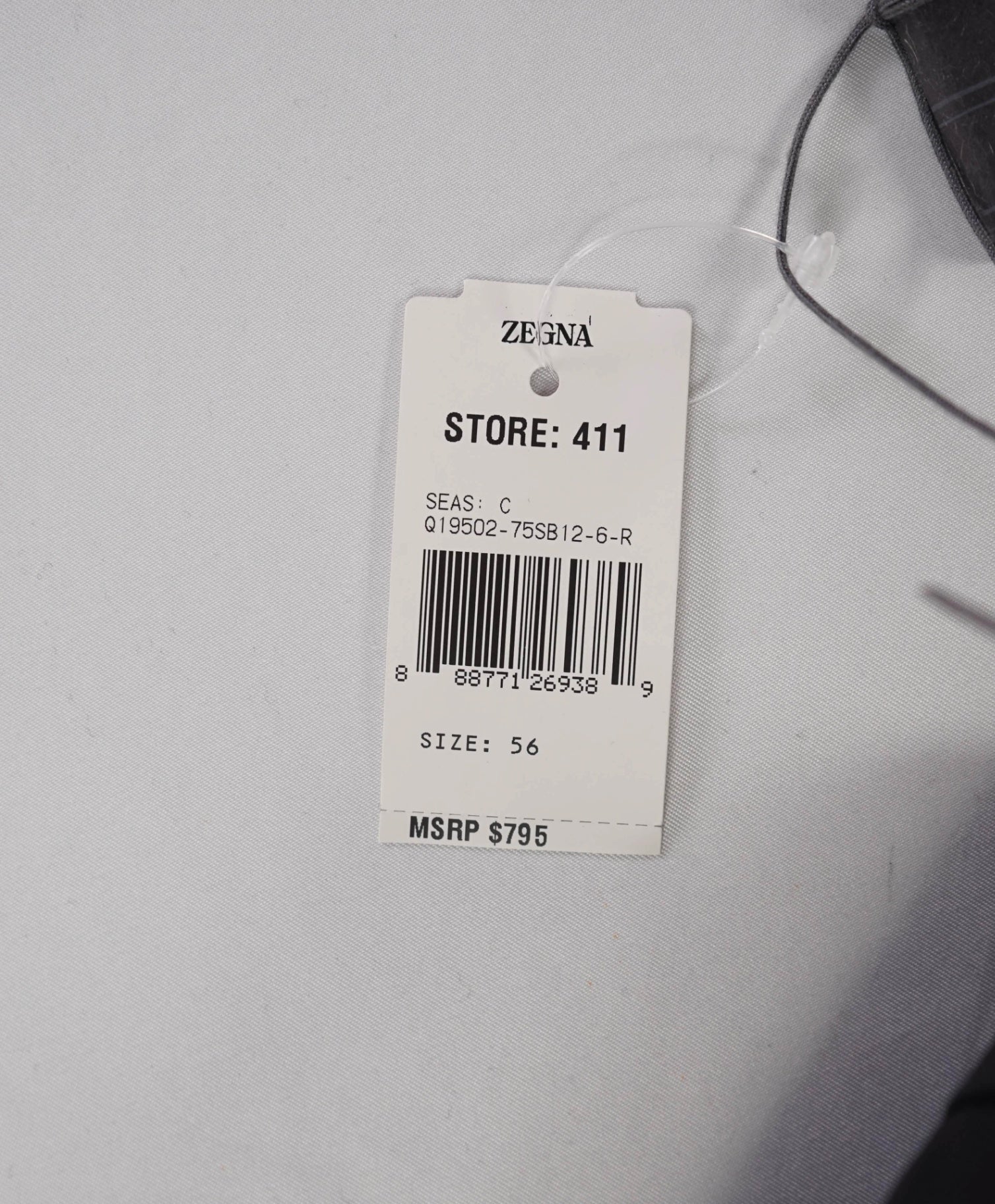$795 ZEGNA - Solid Black TROFEO Wool Pants - 39W
