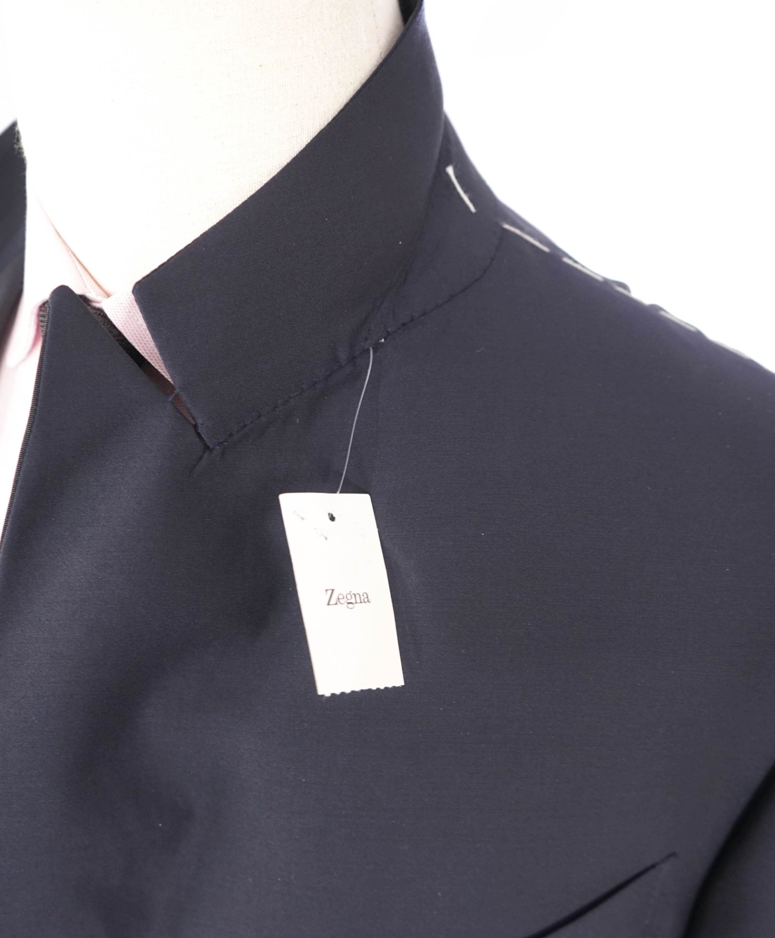 $5,995 ZEGNA - Navy Blue TROFEO 600 Wool/Silk Tuxedo - 48R