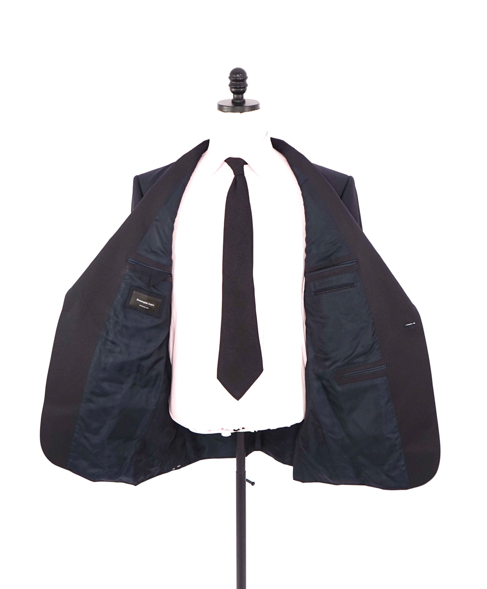 $5,995 ZEGNA - Navy Blue TROFEO 600 Wool/Silk Tuxedo - 48R