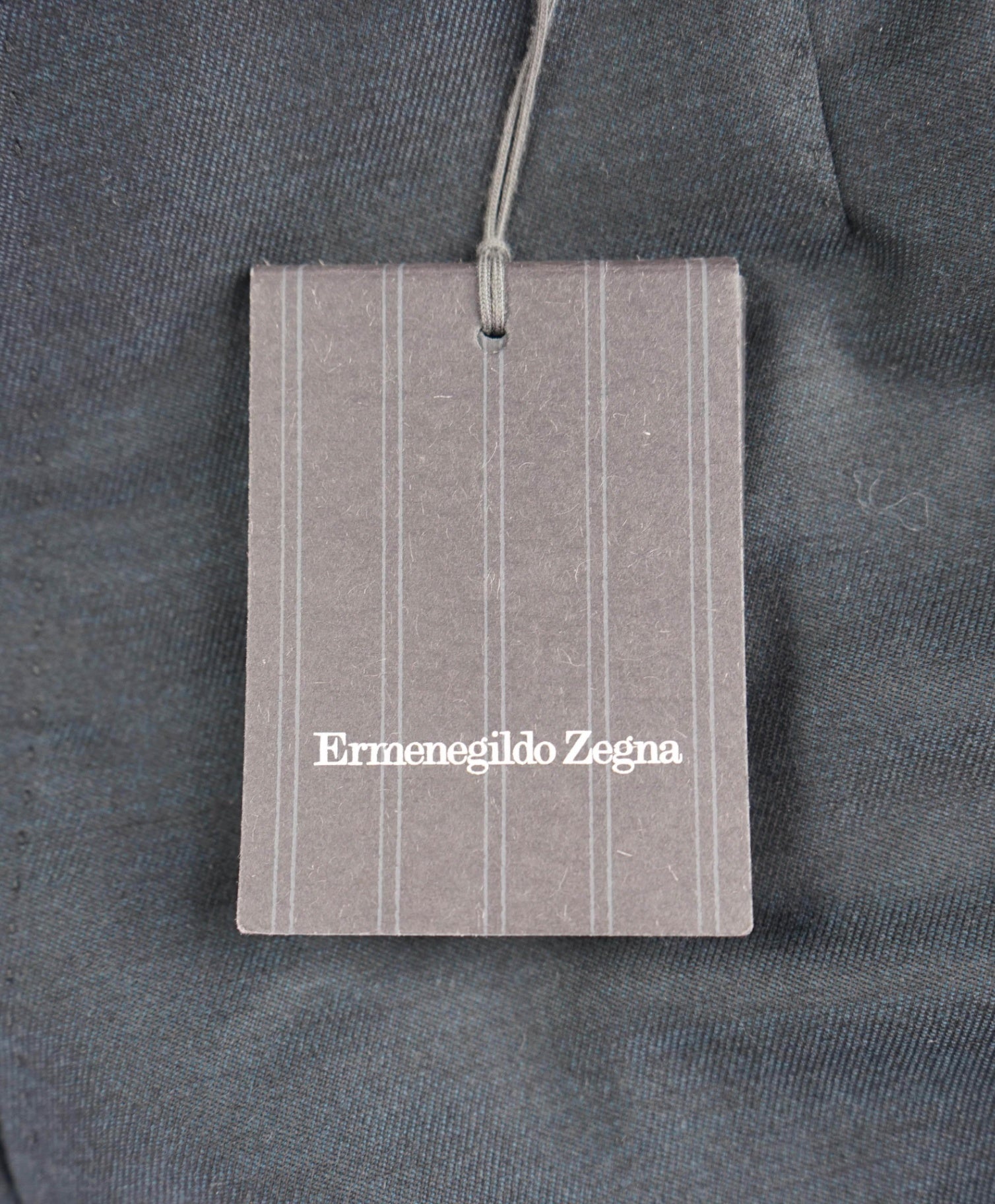 $795 ZEGNA - Dark Emerald Gray TROFEO Wool Pants - 37W