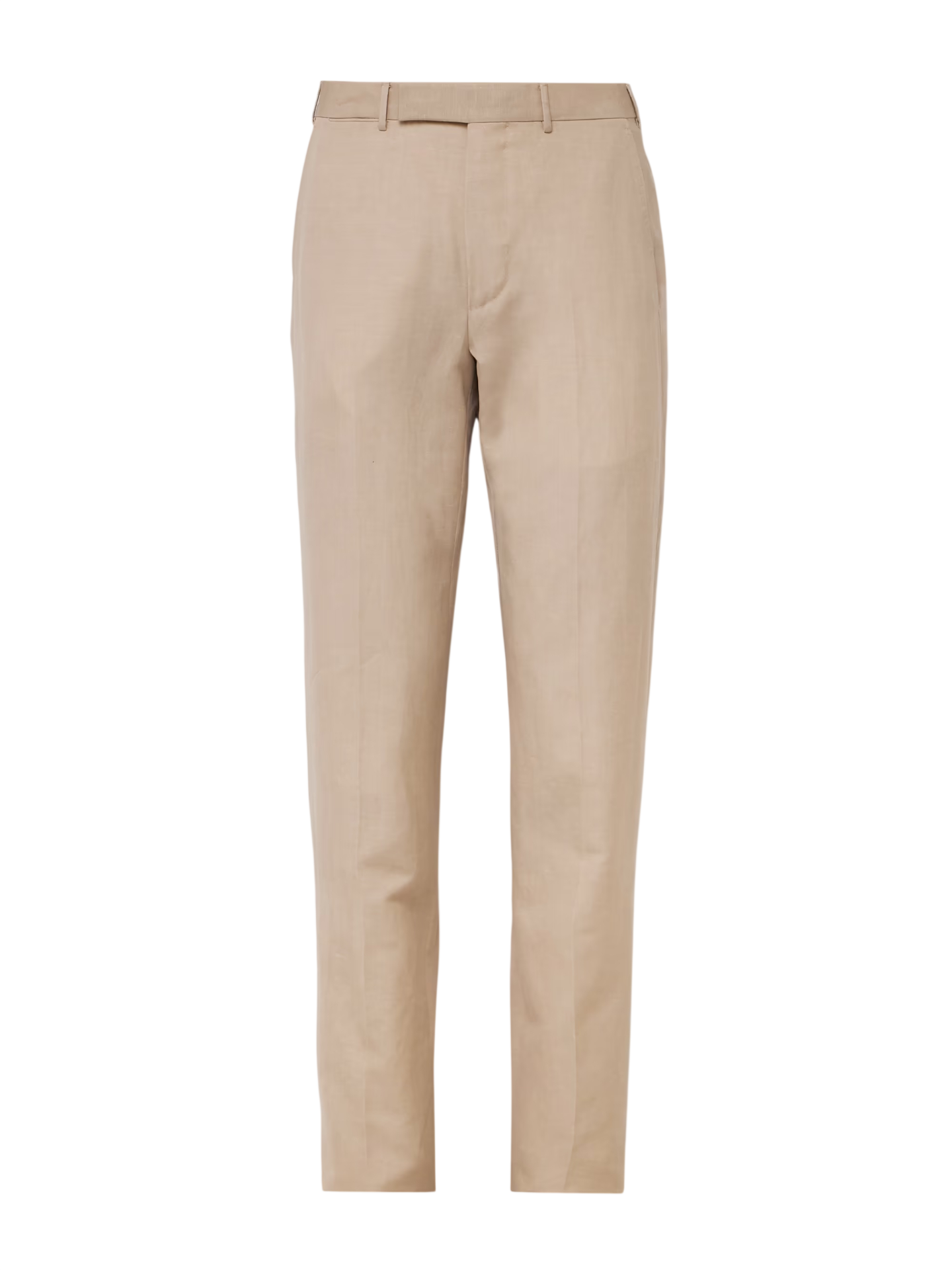 $795 ZEGNA - Beige "TROFEO SEERSUCKER" Slim Fit Pants - 40W