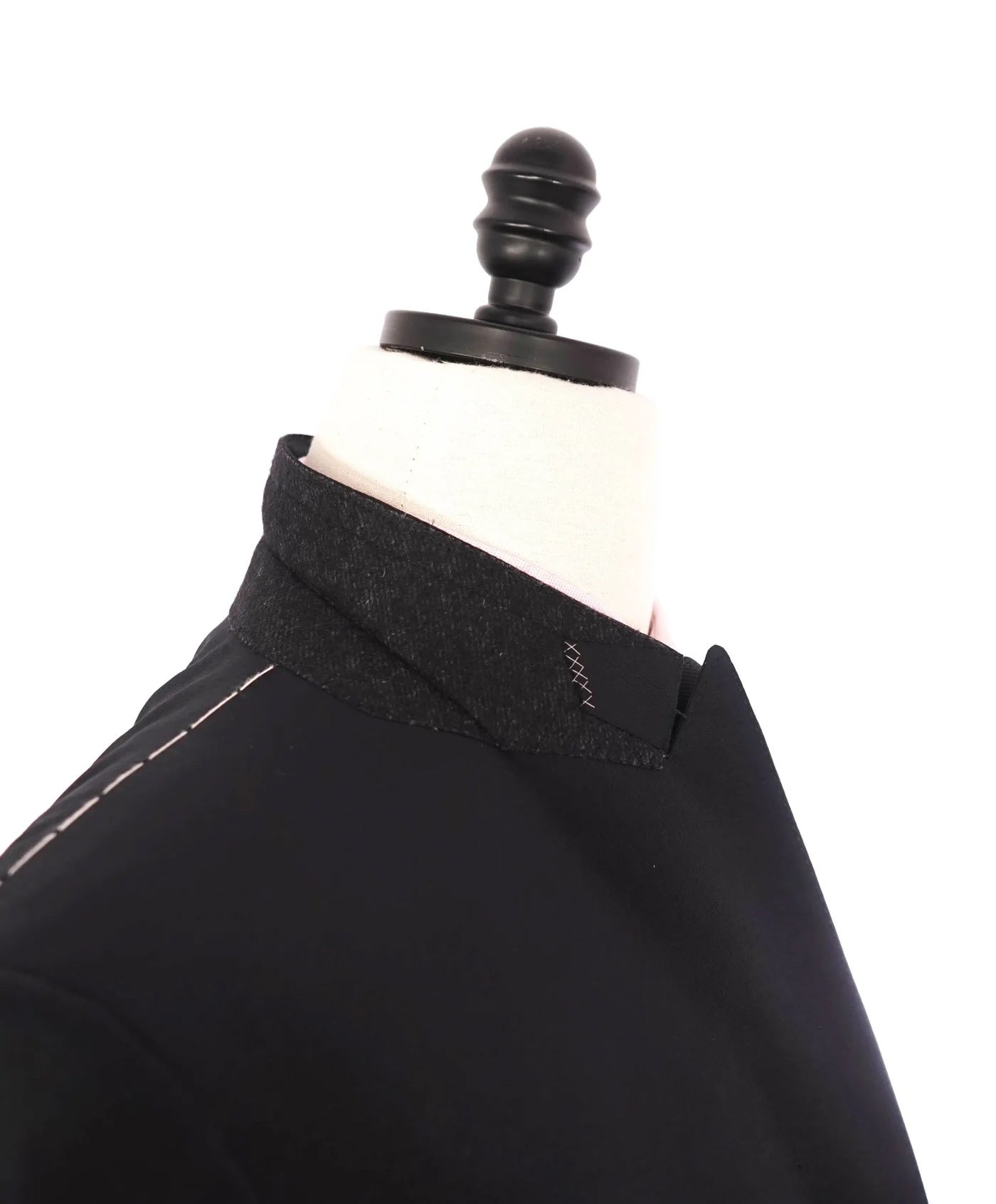 $3,995 ZEGNA - "MICROSPHERE" Black Wool Peak Lapel Tuxedo - 46S