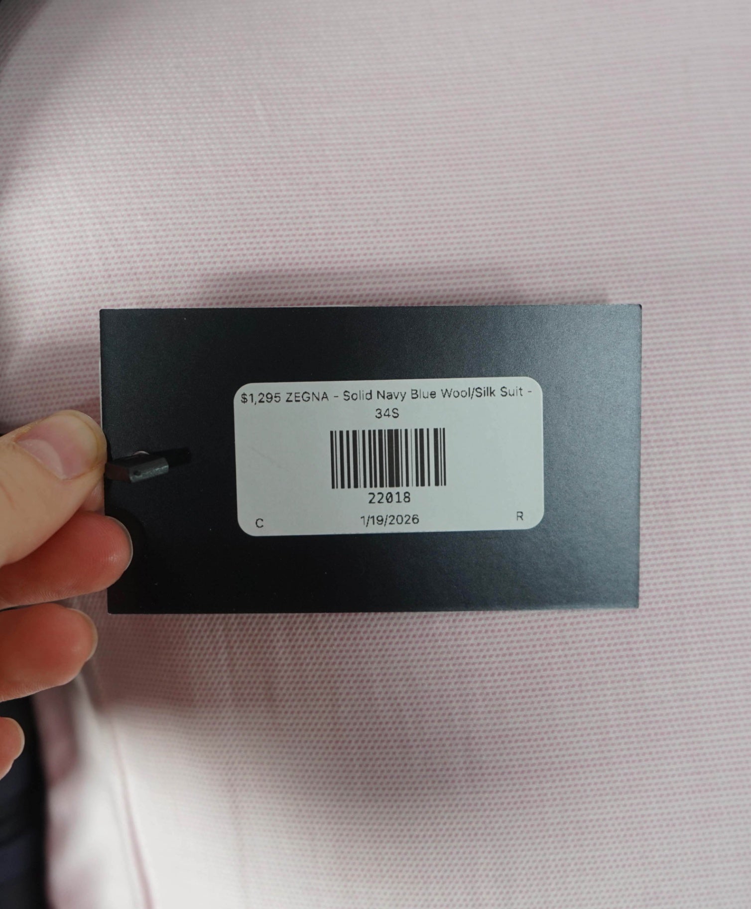 $3,990 ZEGNA - Medium Pastel Blue Wool/Silk Suit - 34S US