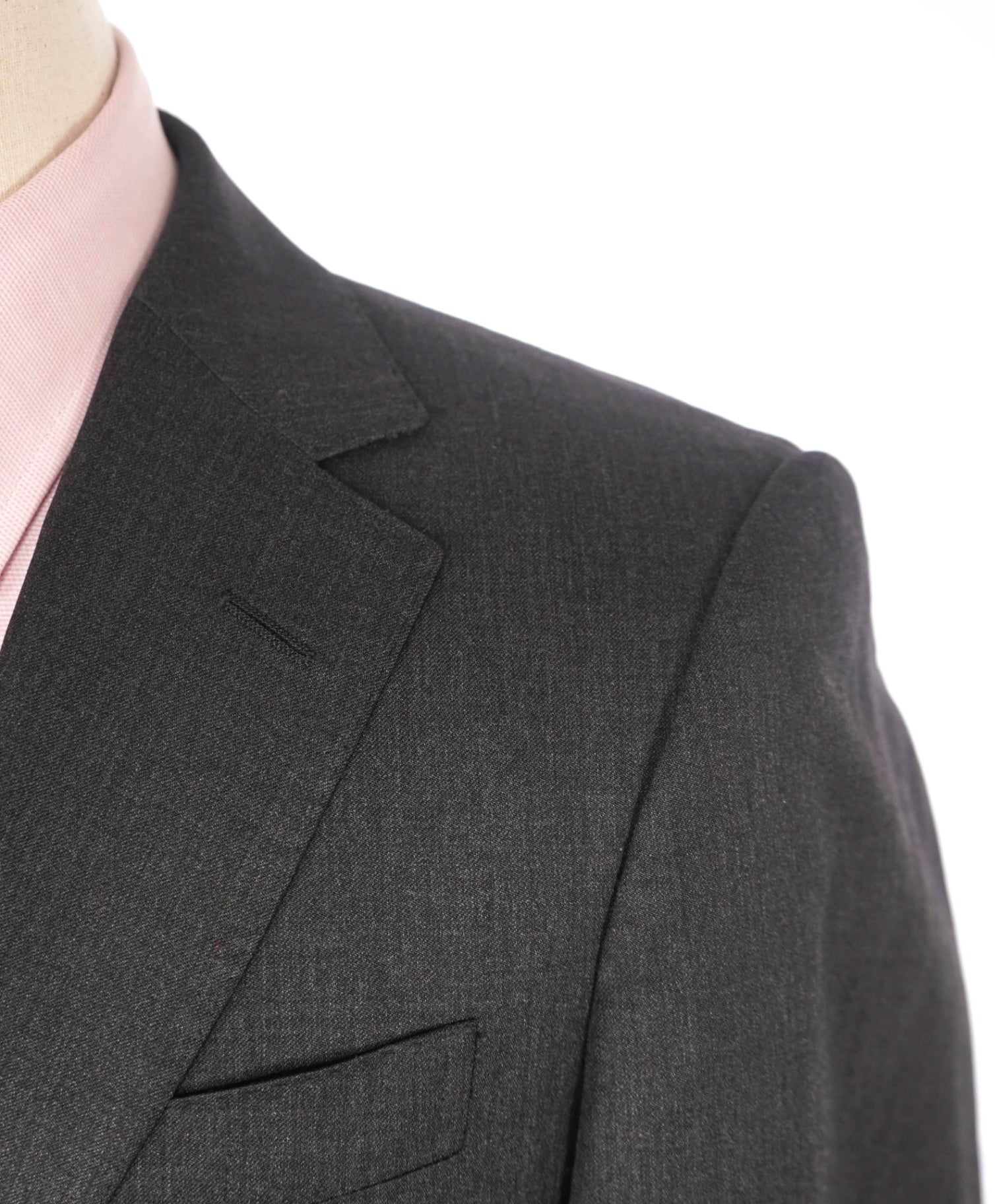 $1,795 by ZEGNA - Solid Dark Gray Wool Suit - 34S US