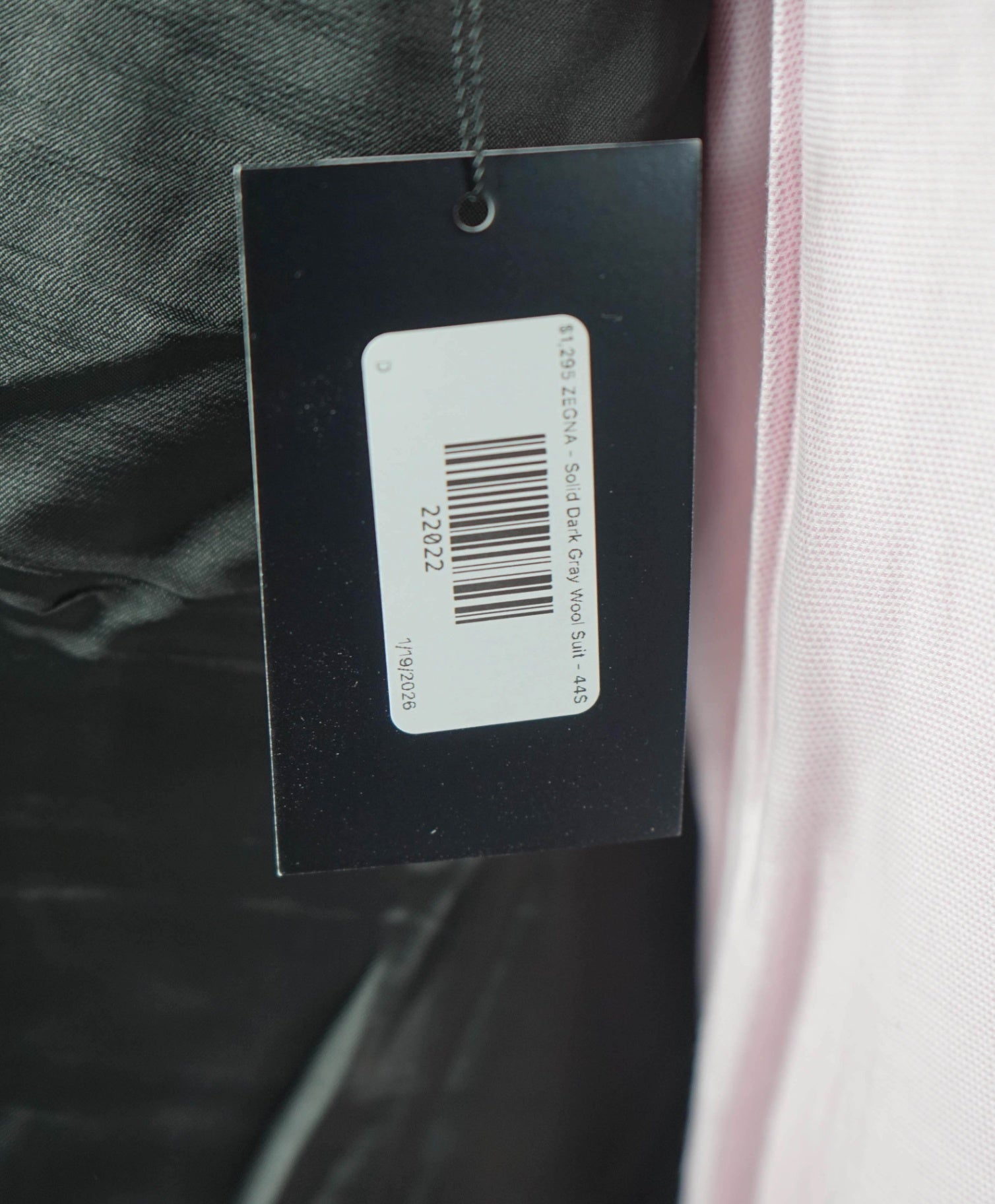 $1,795 by ZEGNA - Solid Dark Gray Wool Suit - 34S US