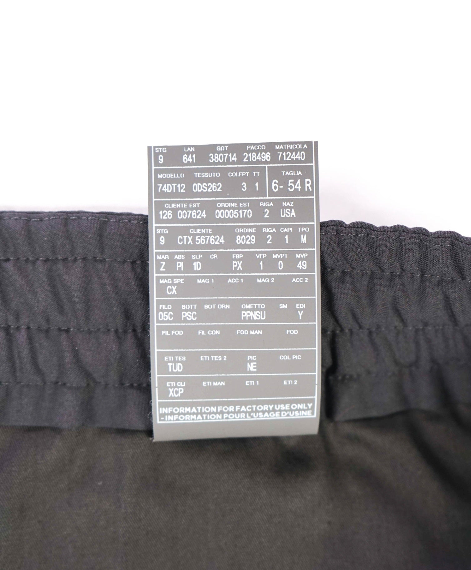 $1,100 ZEGNA - Black HIGH PERFORMANCE "DRAWSTRING" Pants - 36W