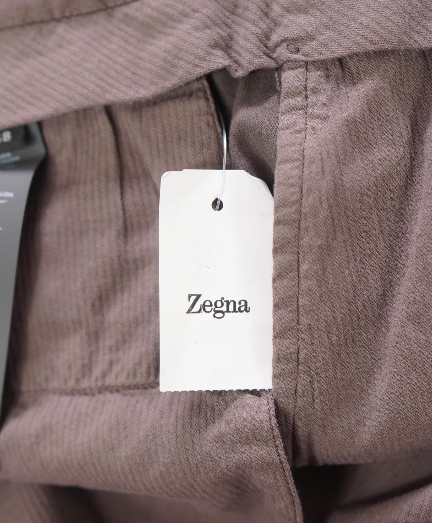 $415 ZEGNA - Dark Brown Cotton Summer Chino - 40W