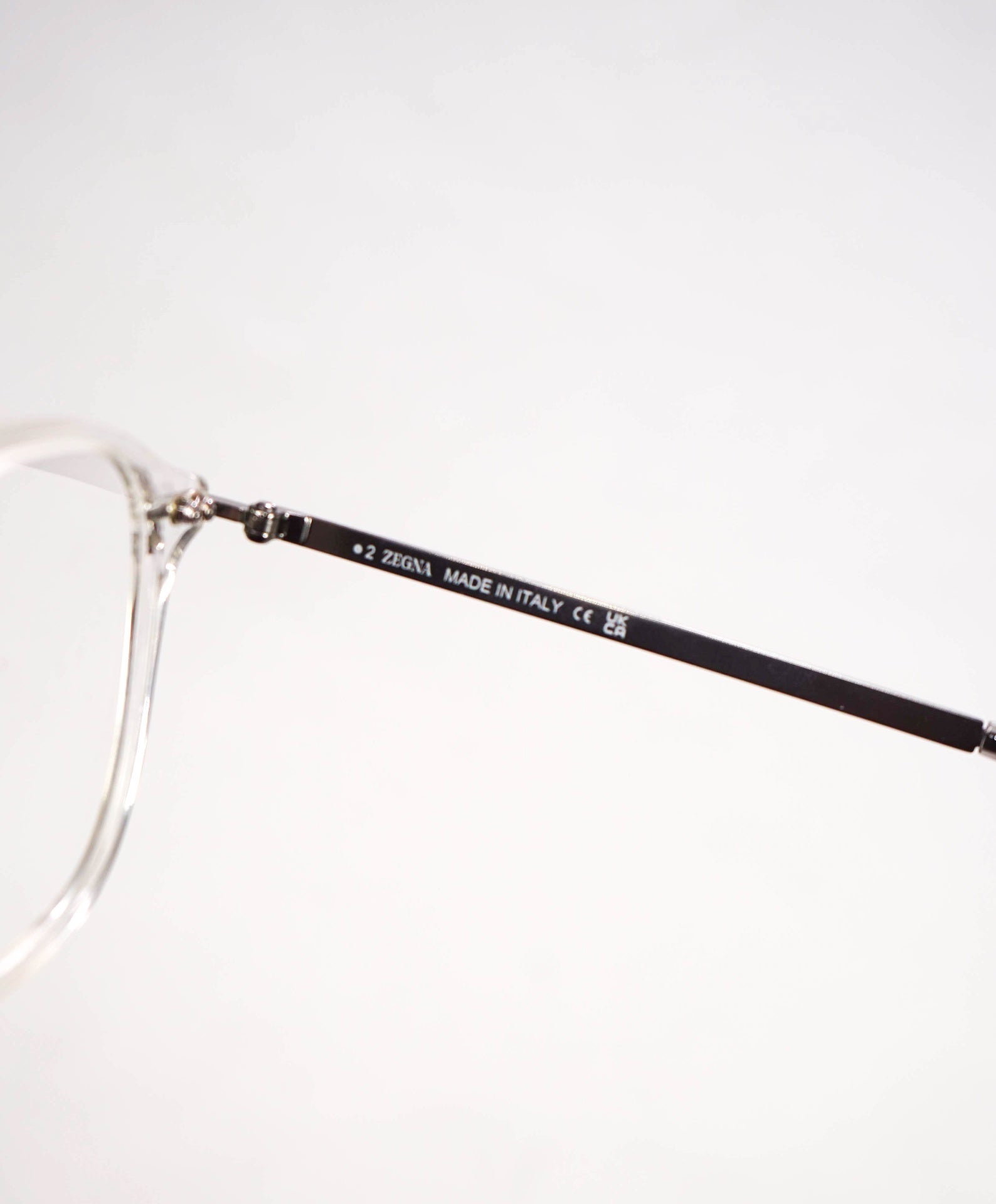 $475 ZEGNA - Plastic/Metal Glasses EZ 5229 - 52 18 145