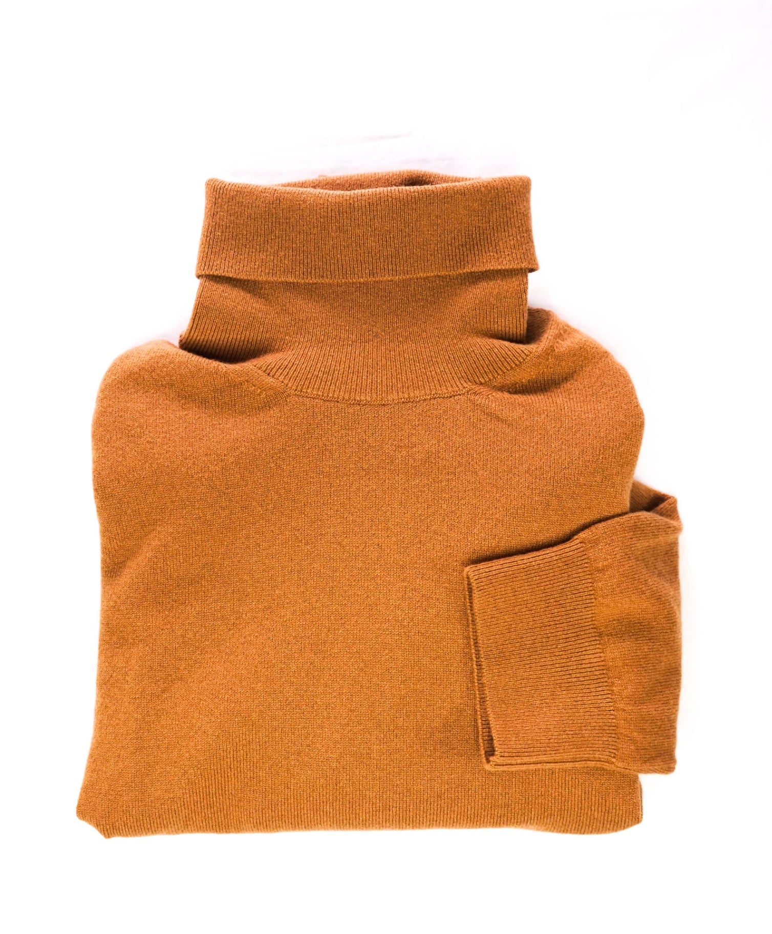$2,290 ZEGNA - Camel PURE CASHMERE Turtleneck Sweater - XL (54EU)